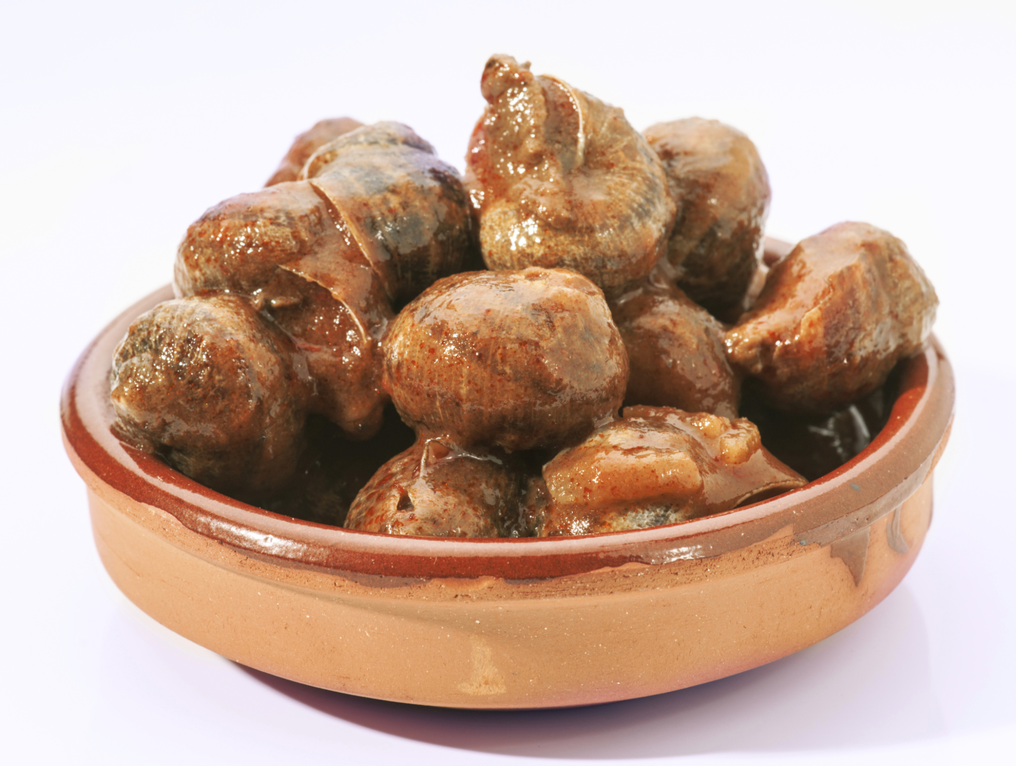 Caracoles con salsa calabresa