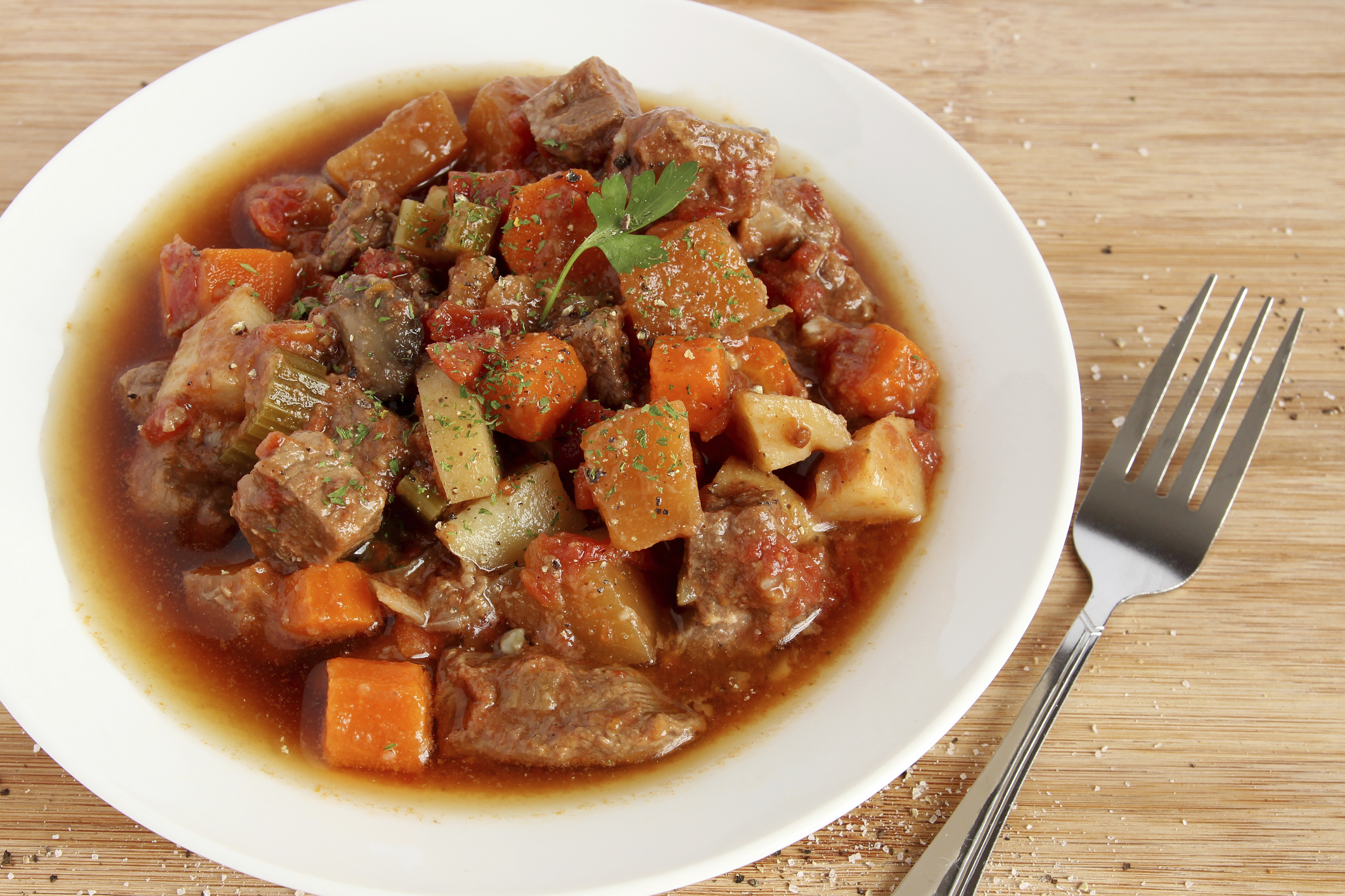 Carne estofada en olla  presión