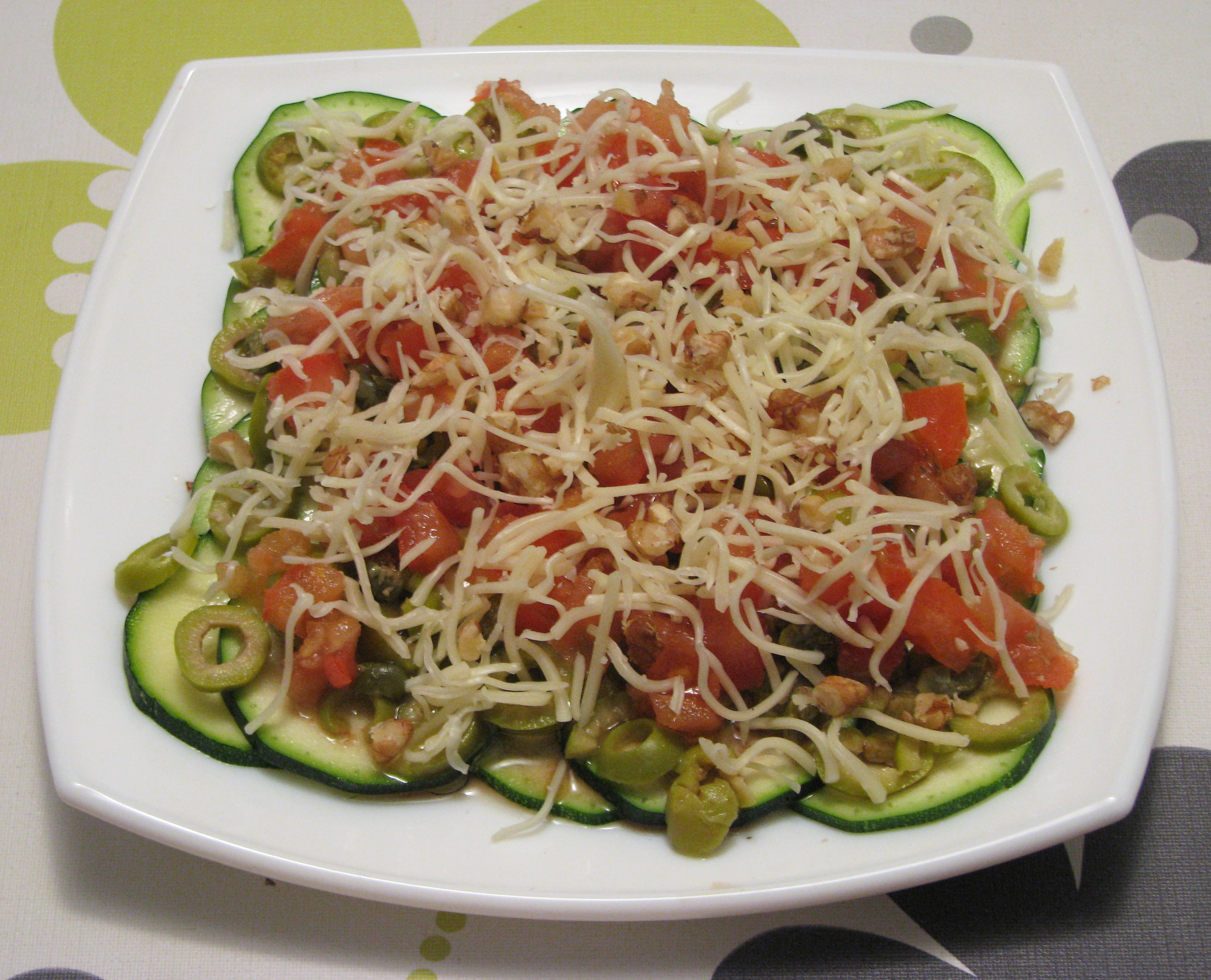 Carpaccio de calabacín