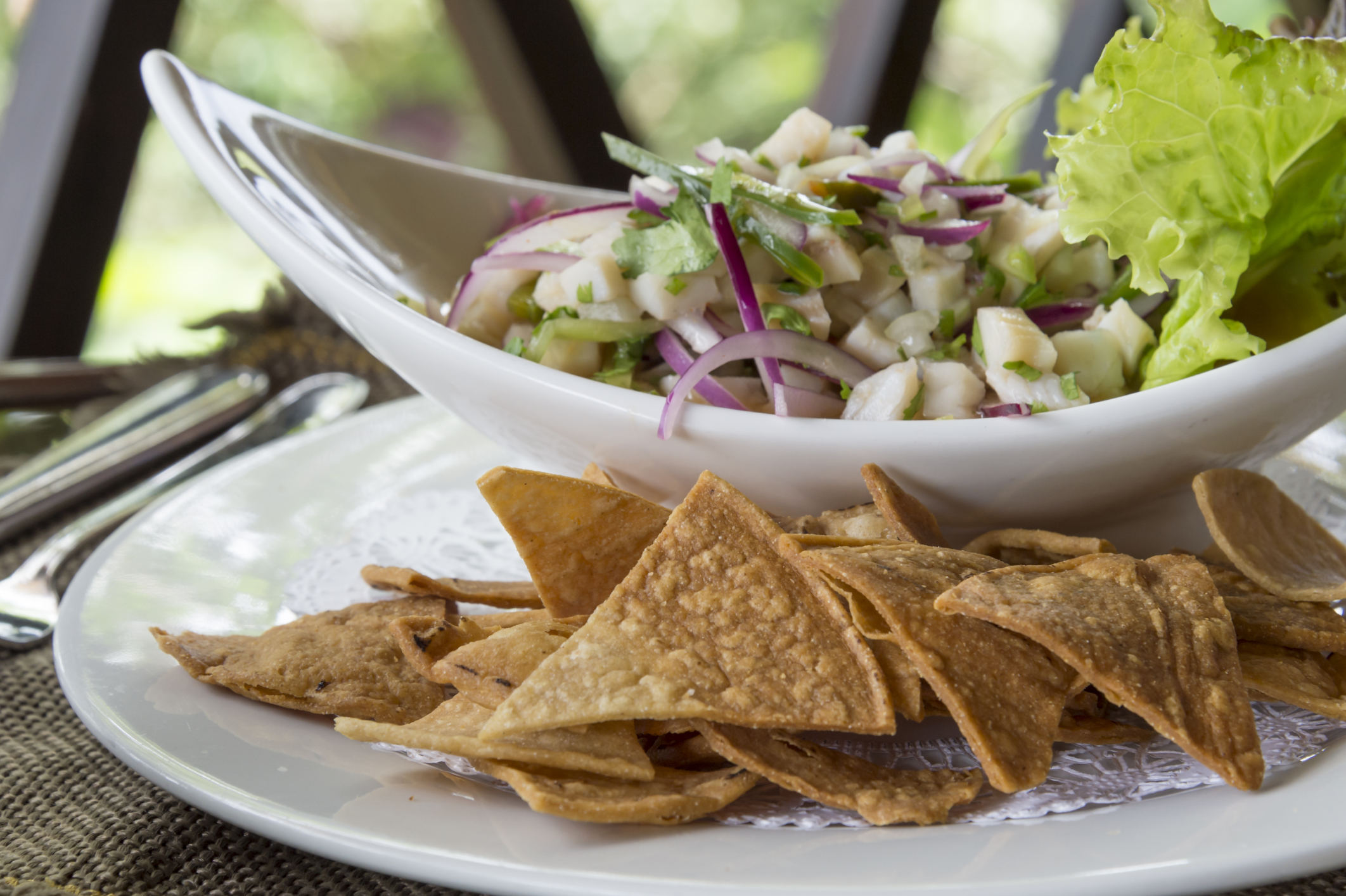 Ceviche de surimi y camarón