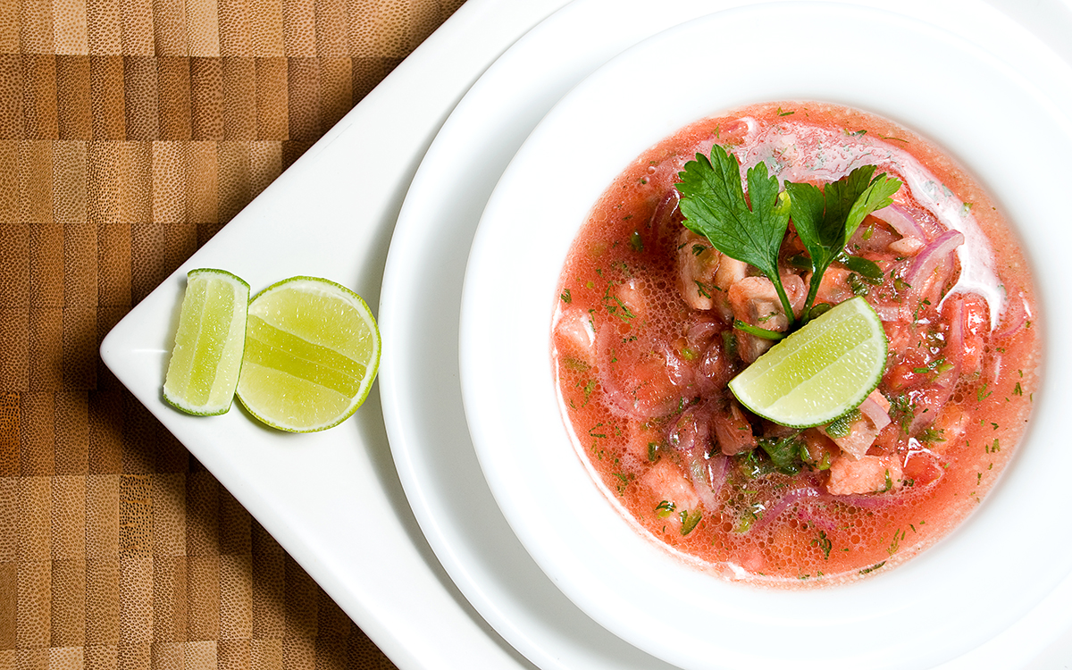 Ceviche ecuatoriano de camarones