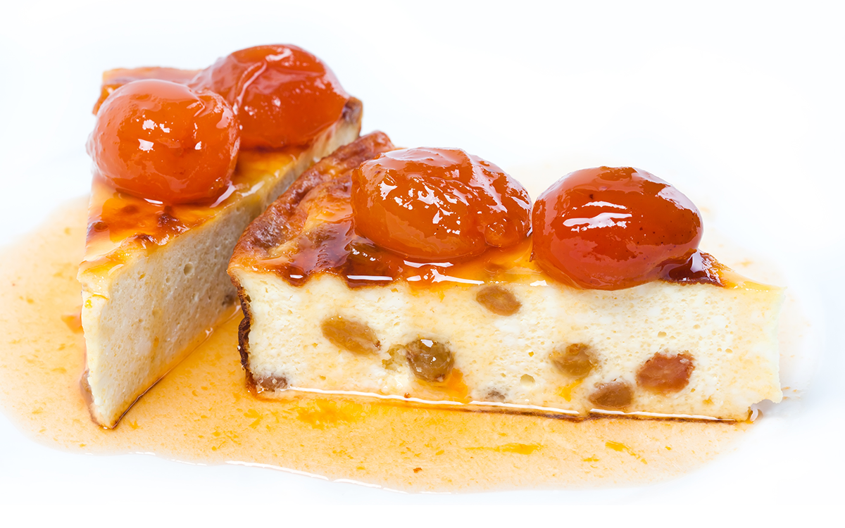 Cheesecake con marrons glacé