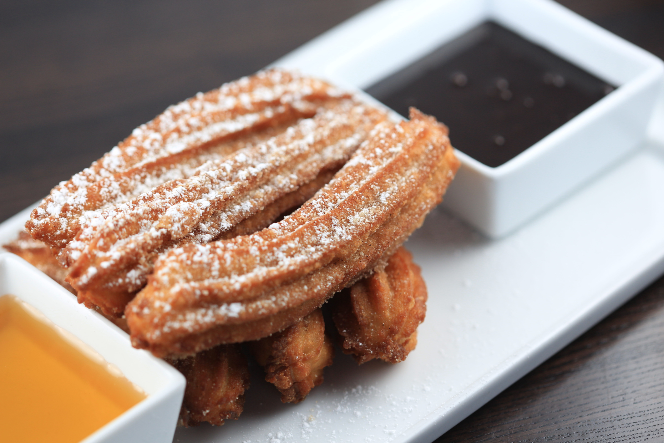 Churros con aroma de naranja