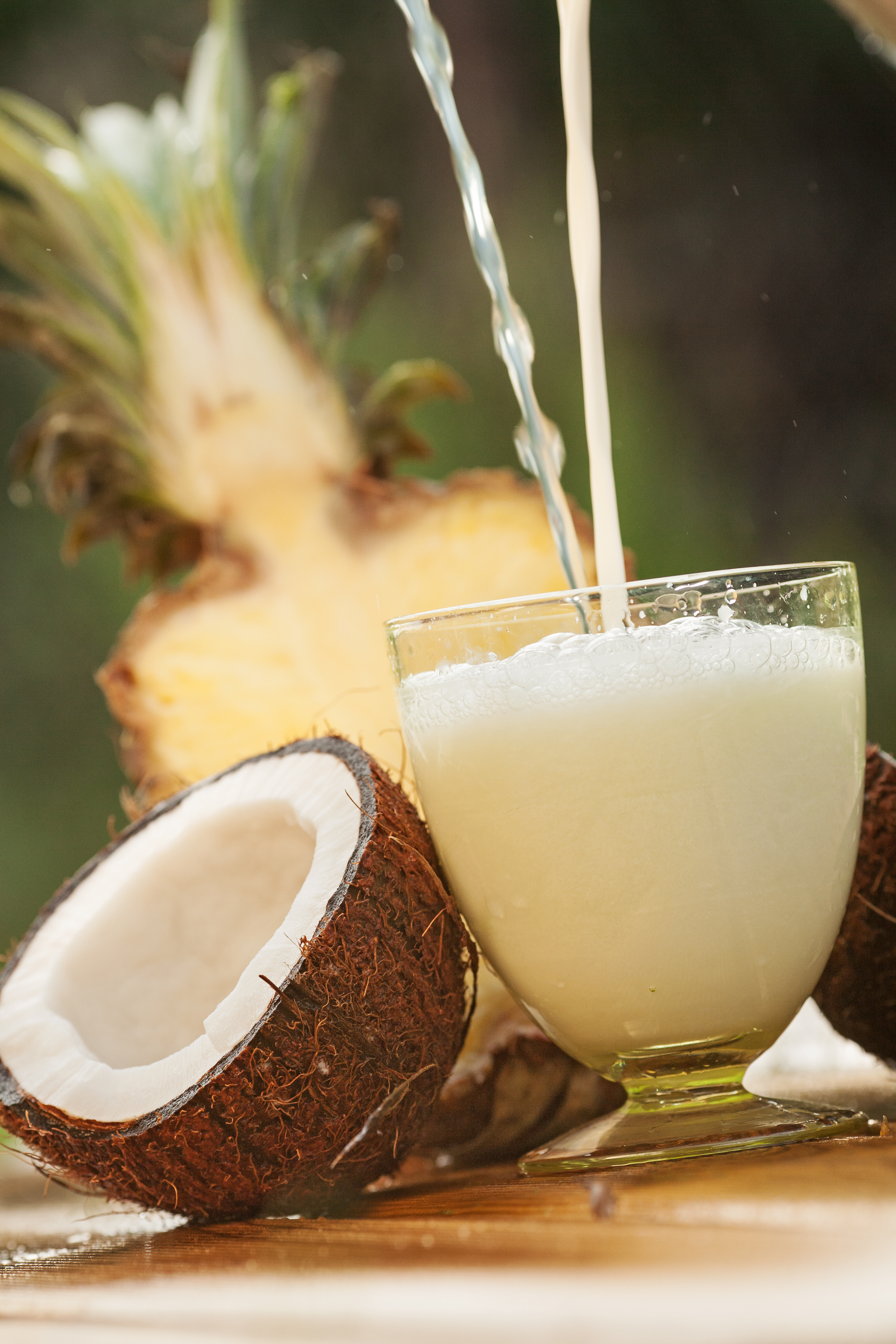 Cóctel de piña y coco