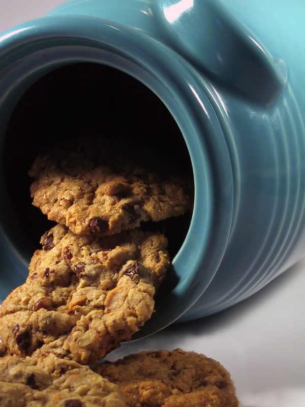 Cookies de avena con lágrimas de chocolate