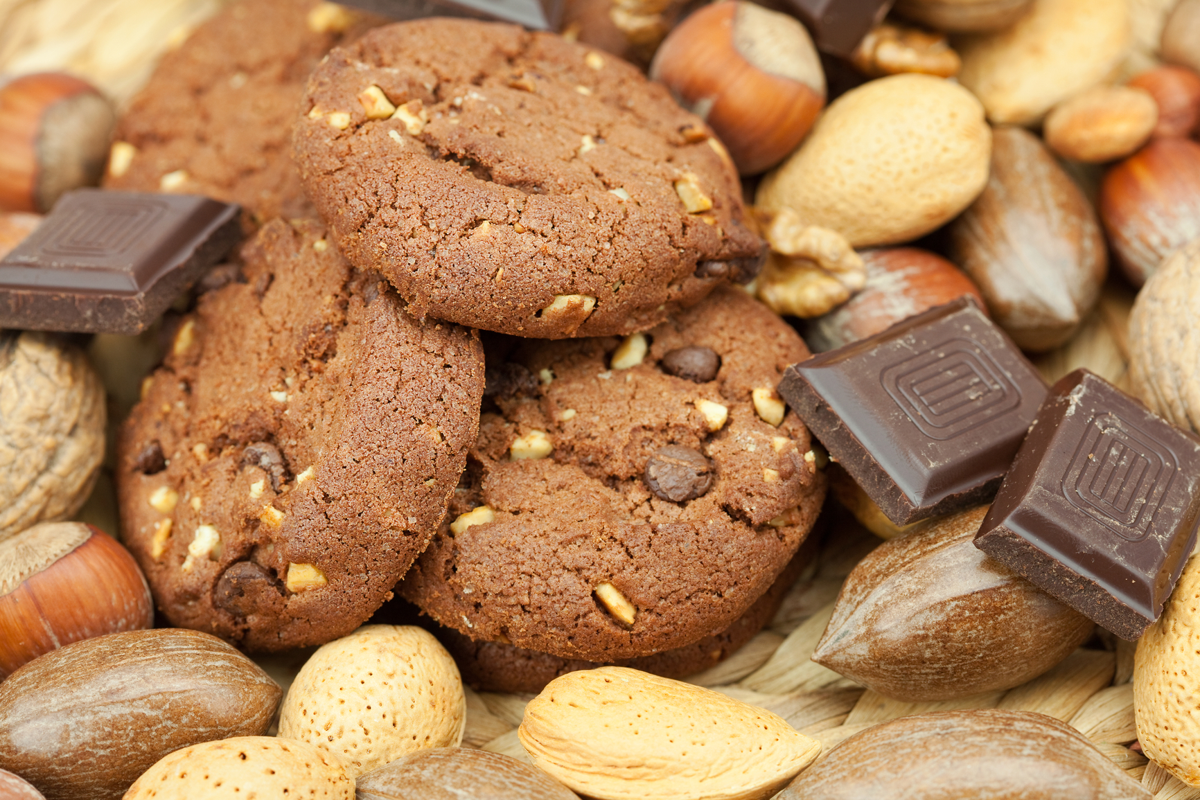 Cookies de avena, almendras y chocolate