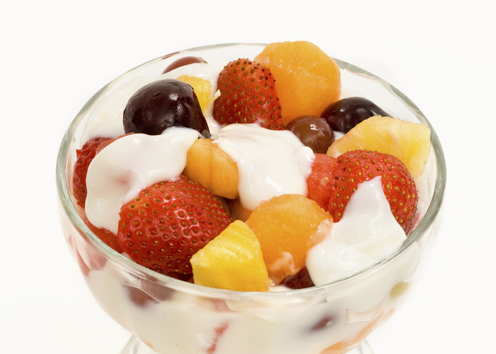 Crema de yogur con frutas