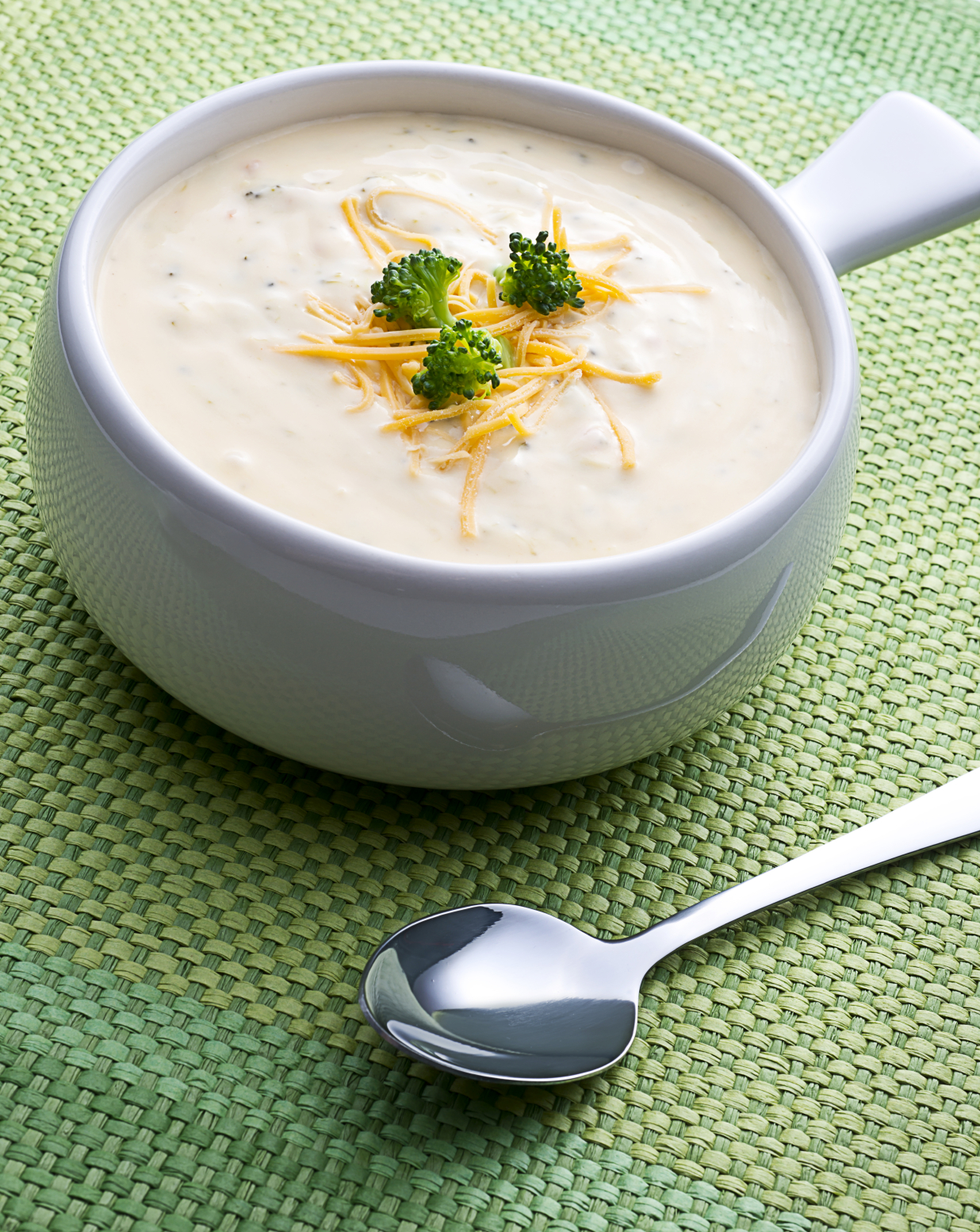 Crema de brocoli con queso azul