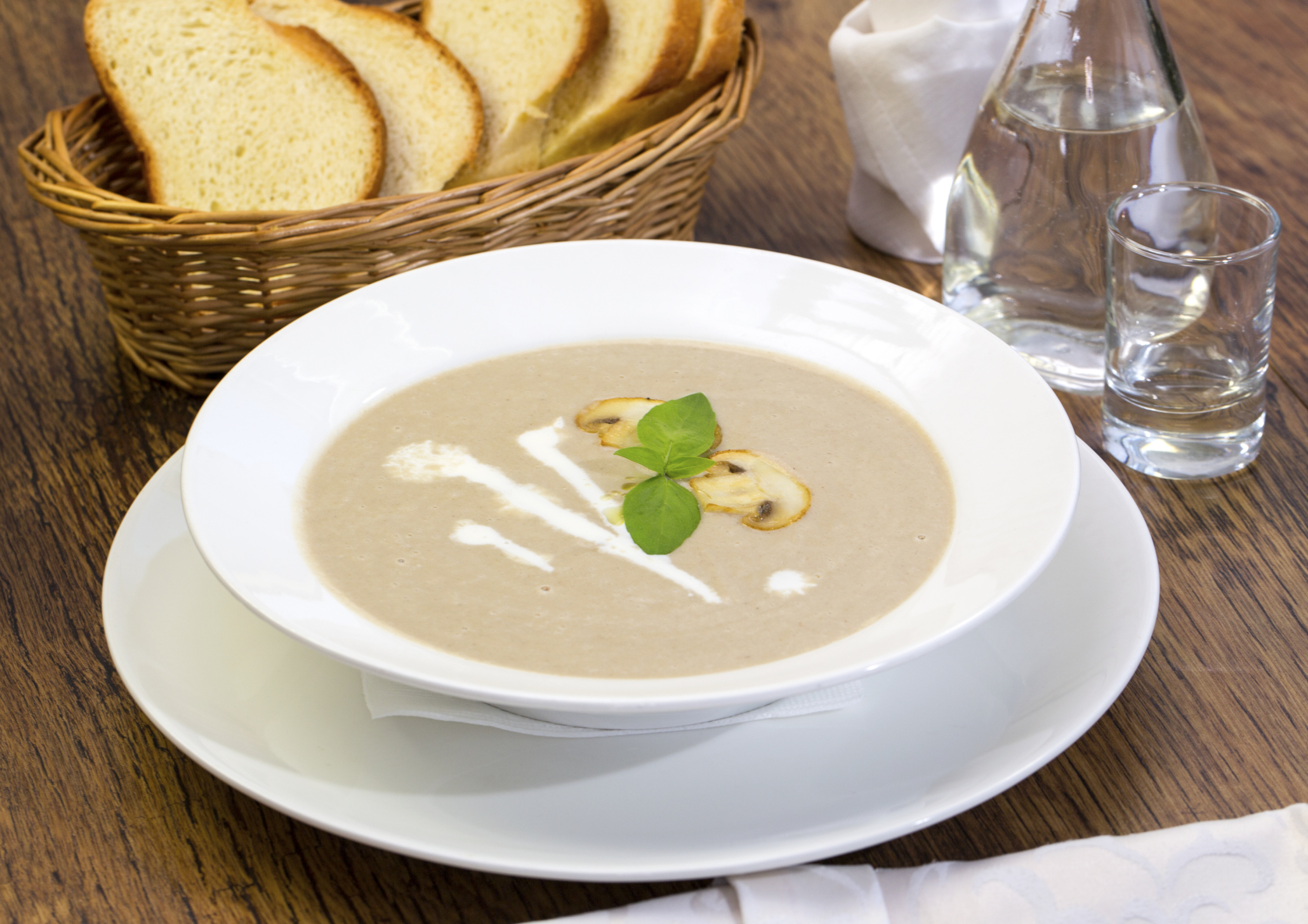 Crema de champiñones