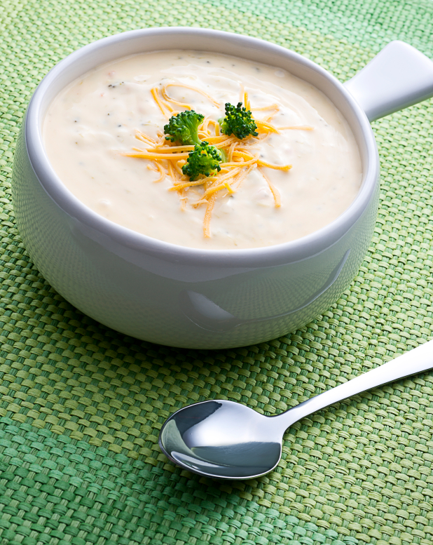 Crema de brócoli y queso casero