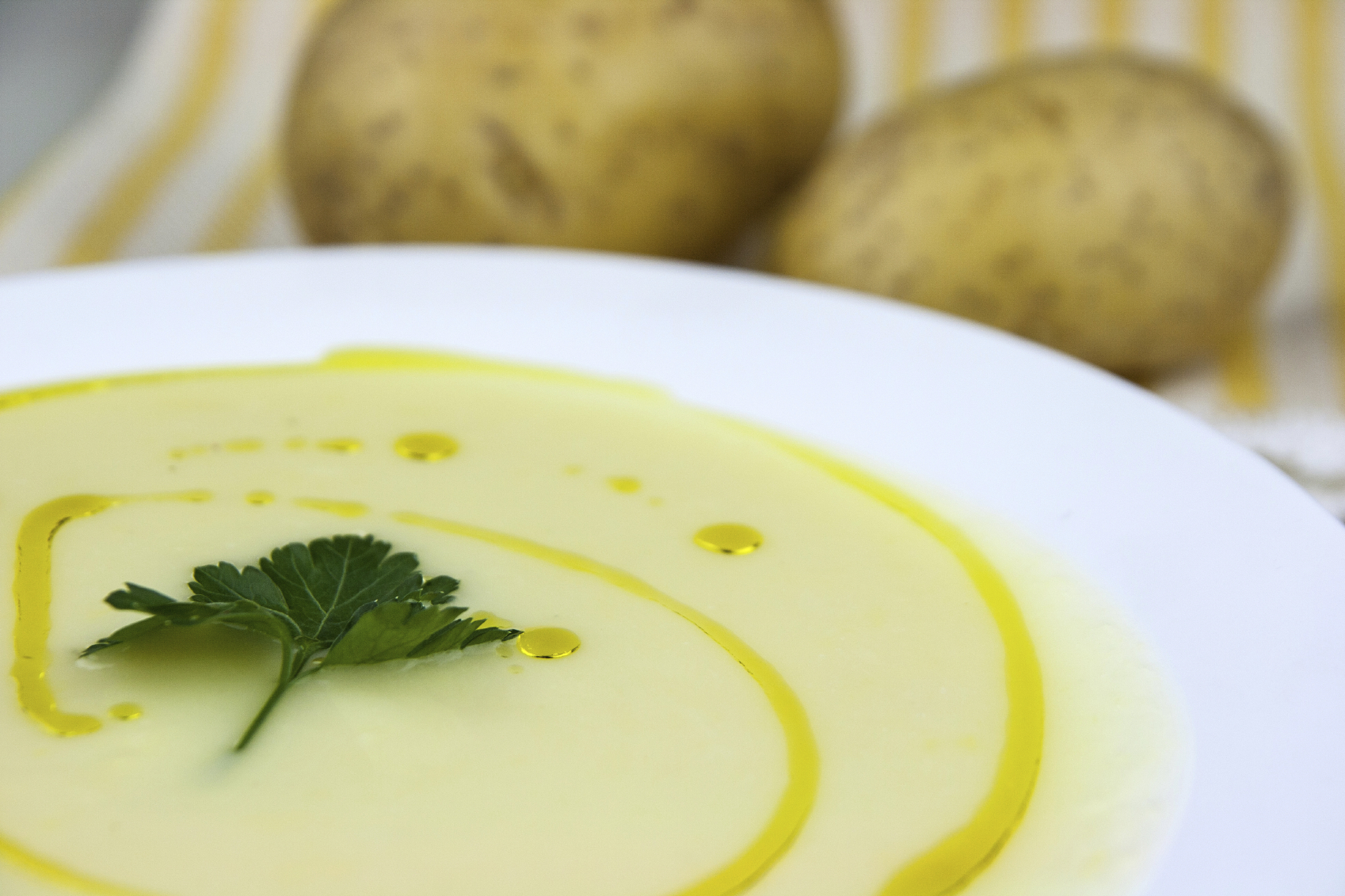 Crema de patata y pescadilla