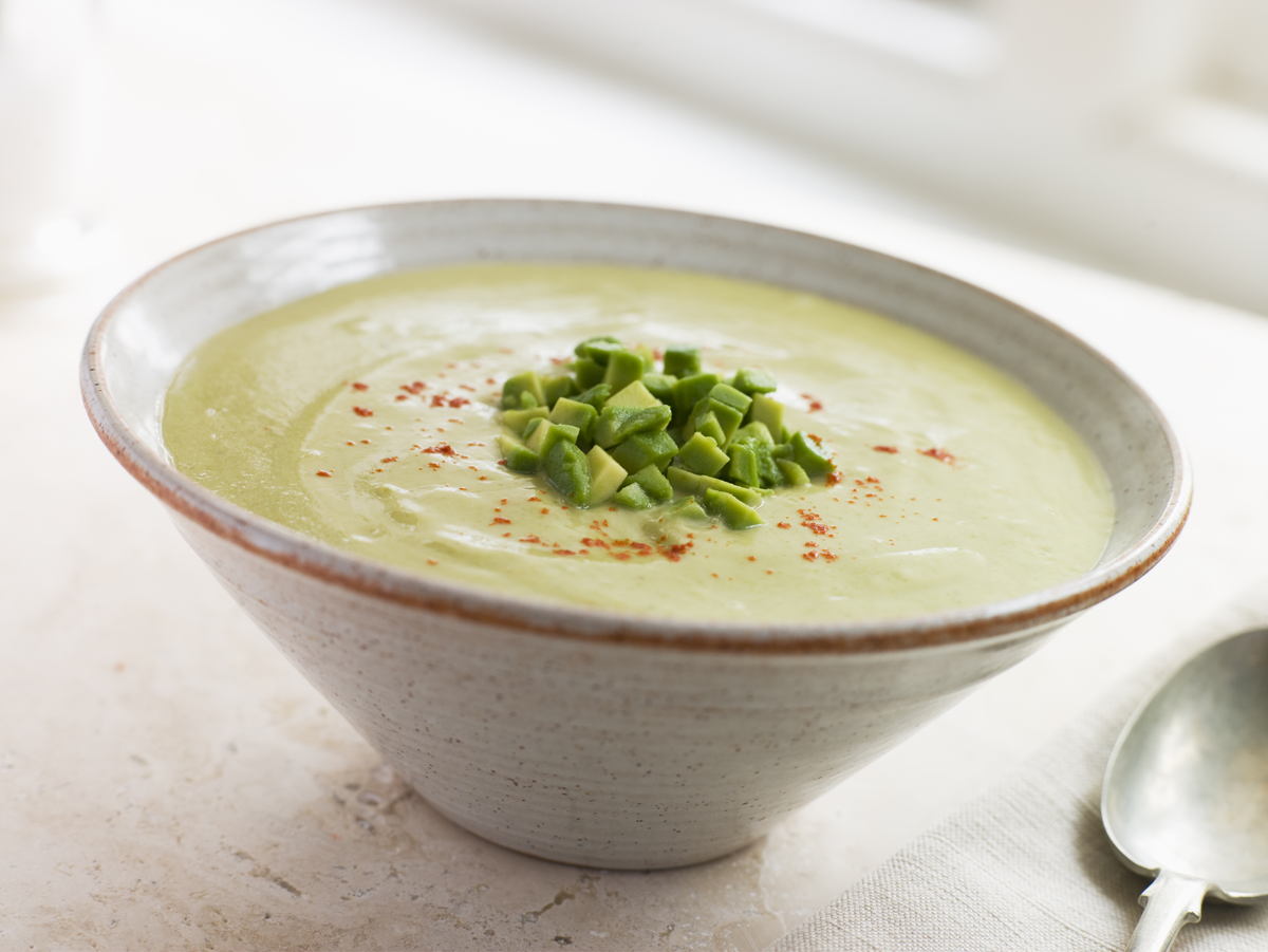 Crema de aguacate con chile y comino 