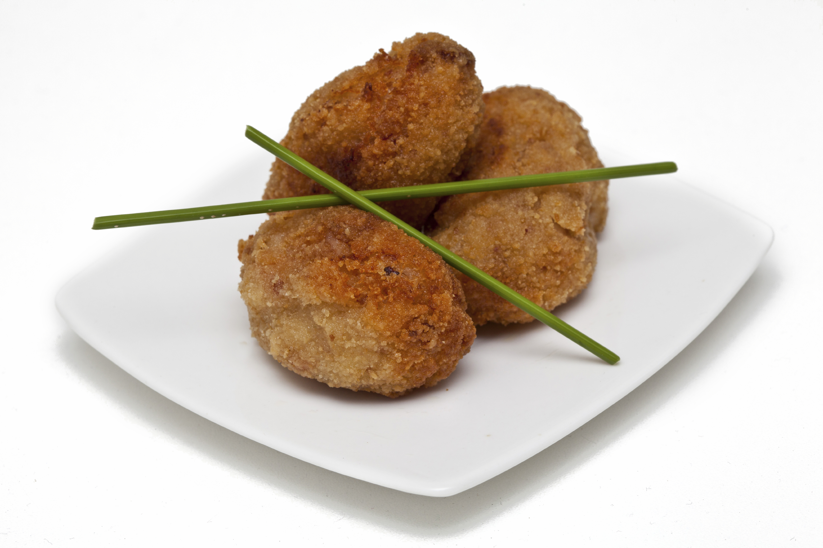 Croquetas de cecina y puerro