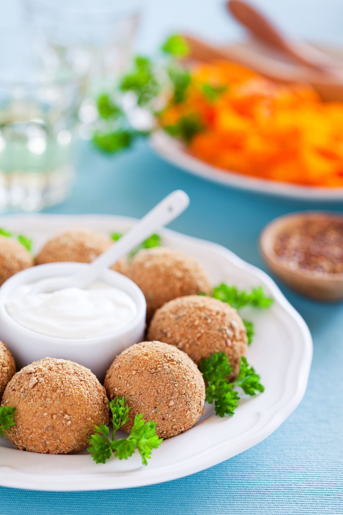 Croquetas de calabaza y queso Scamorza