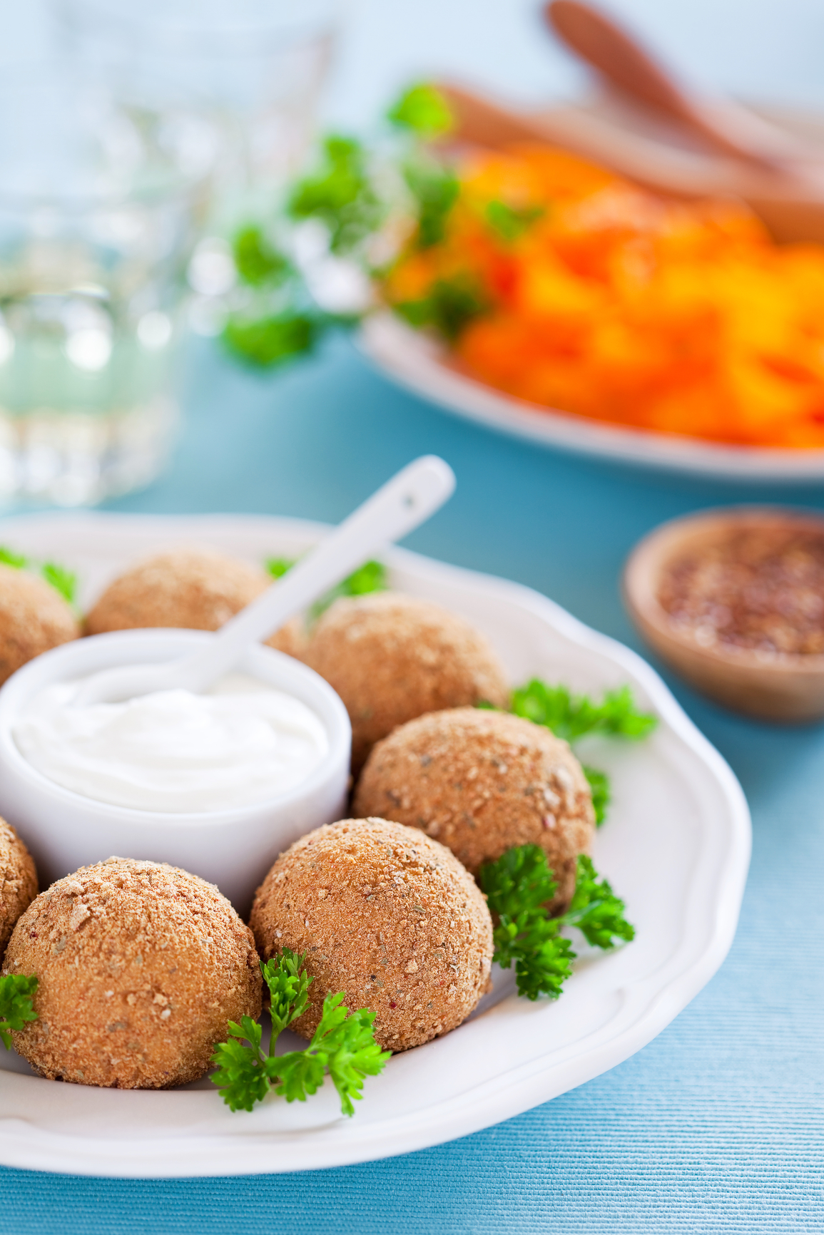 Croquetas de calabaza y queso Scamorza