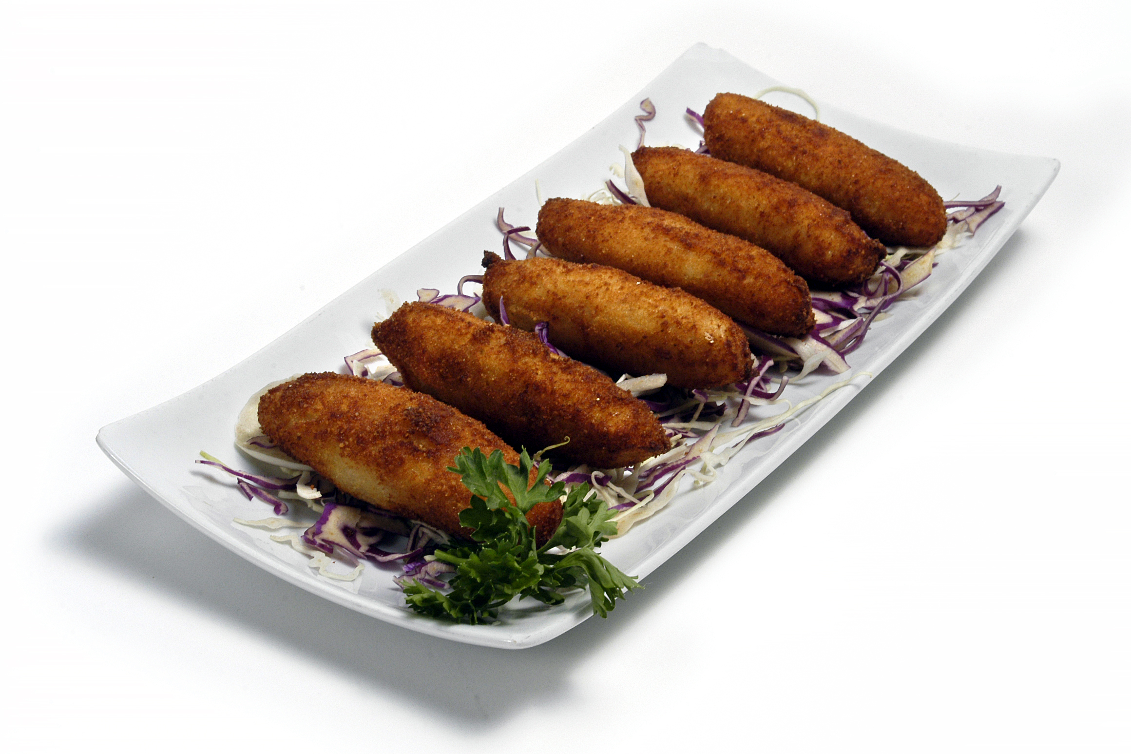 Croquetas de morcilla y piñones