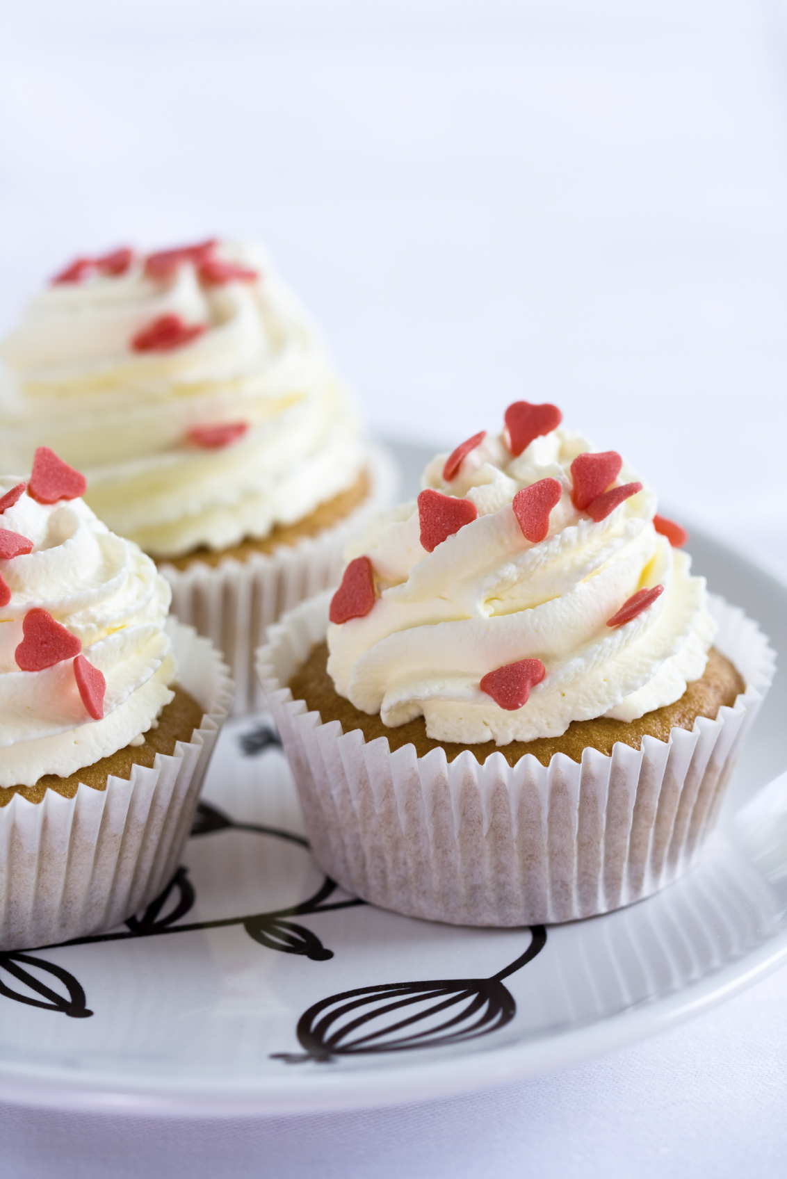 Cupcakes con corazón