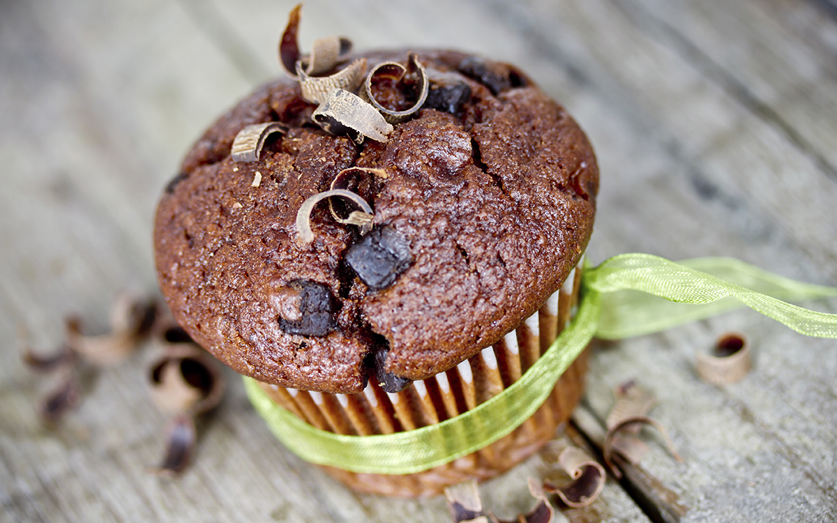 Cupcakes de chocolate con pepitas