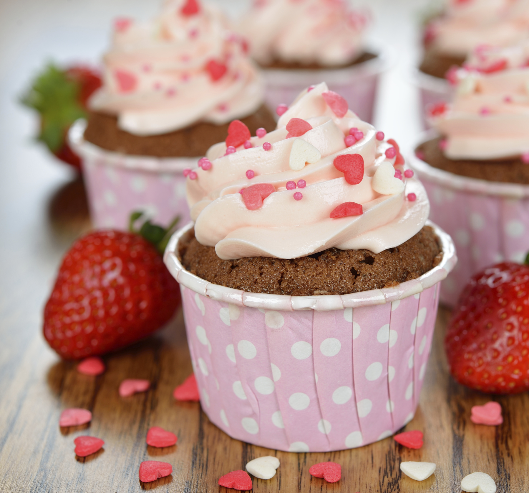 Cupcakes románticos