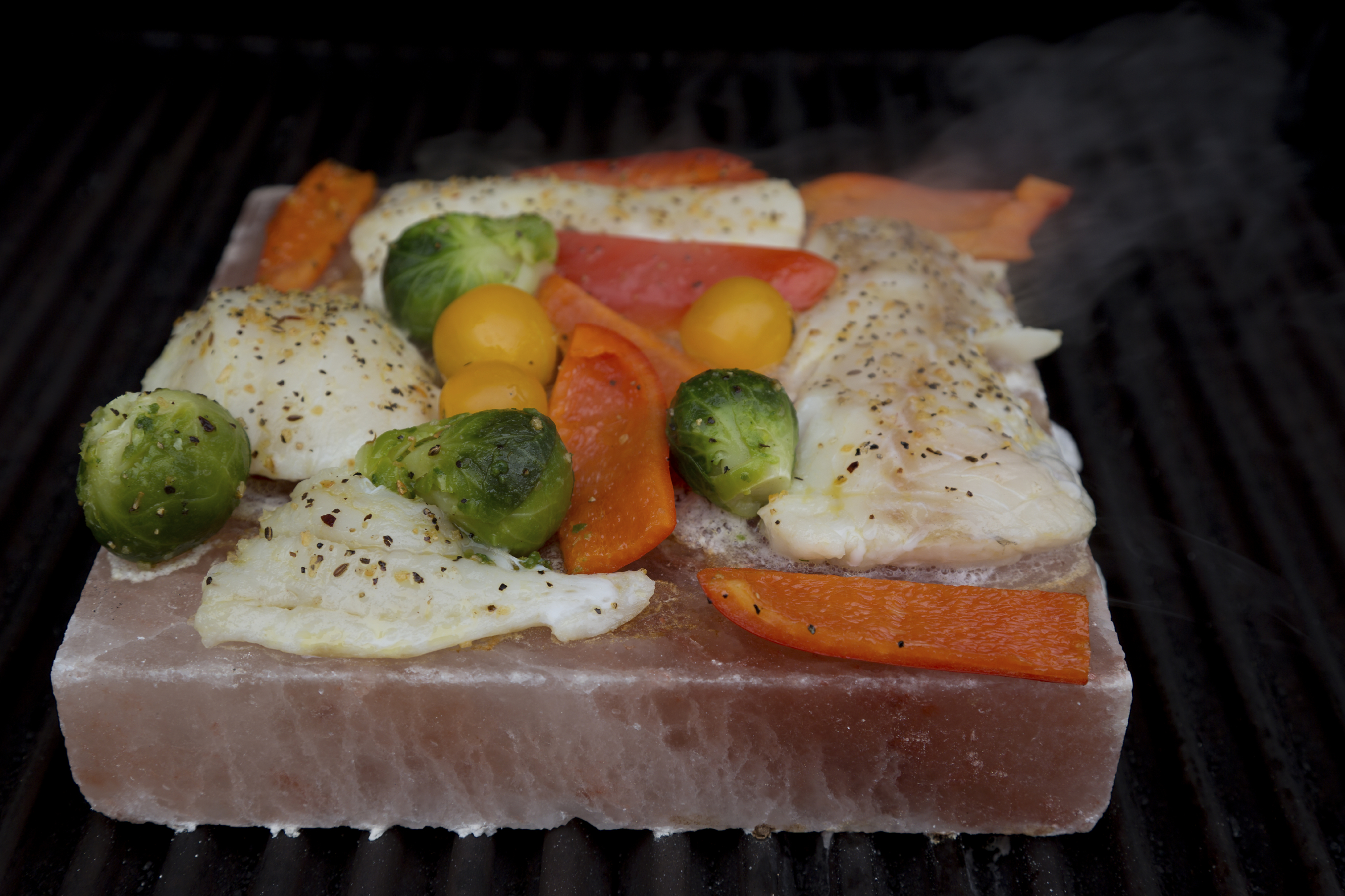 Bacalao con verduras al horno