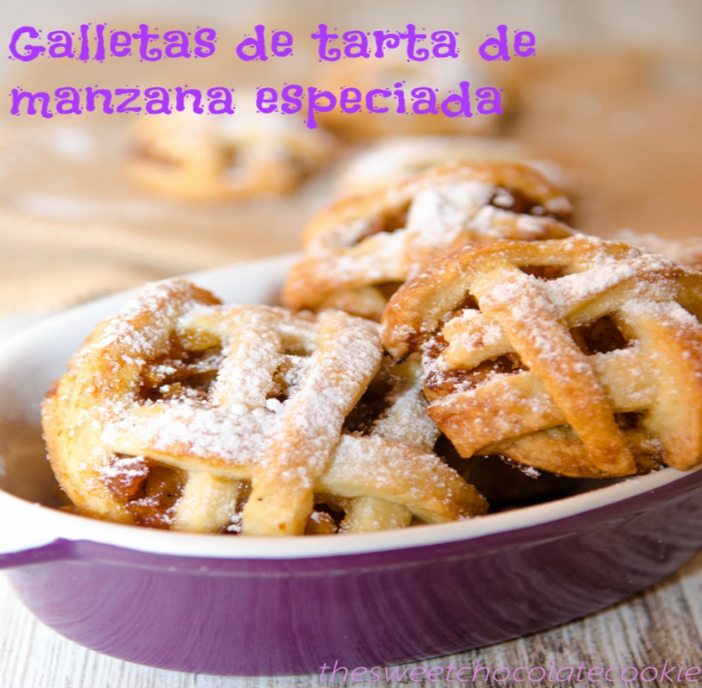 Galletas de tarta de manzana especiada