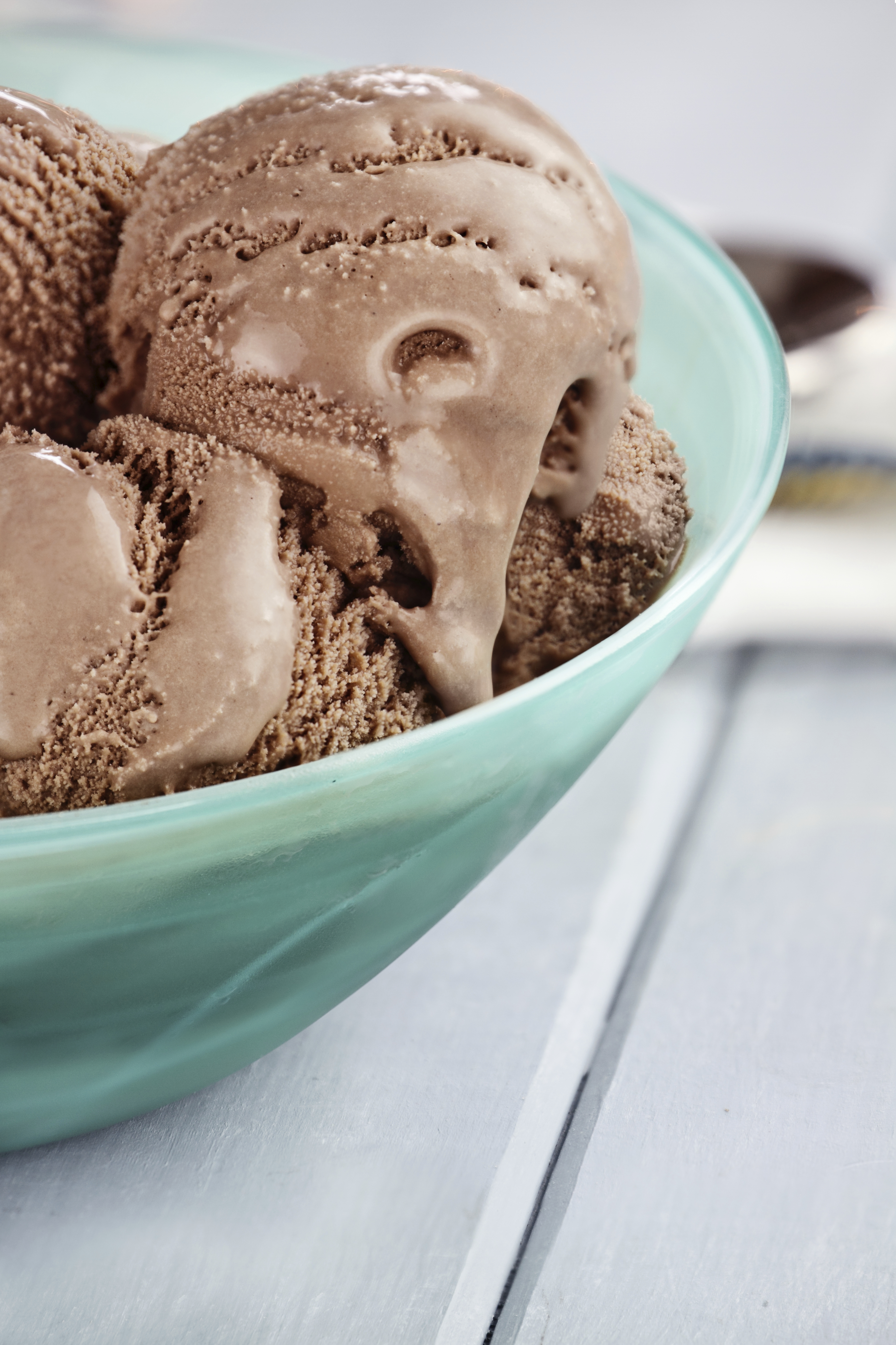 Helado de chocolate fondant