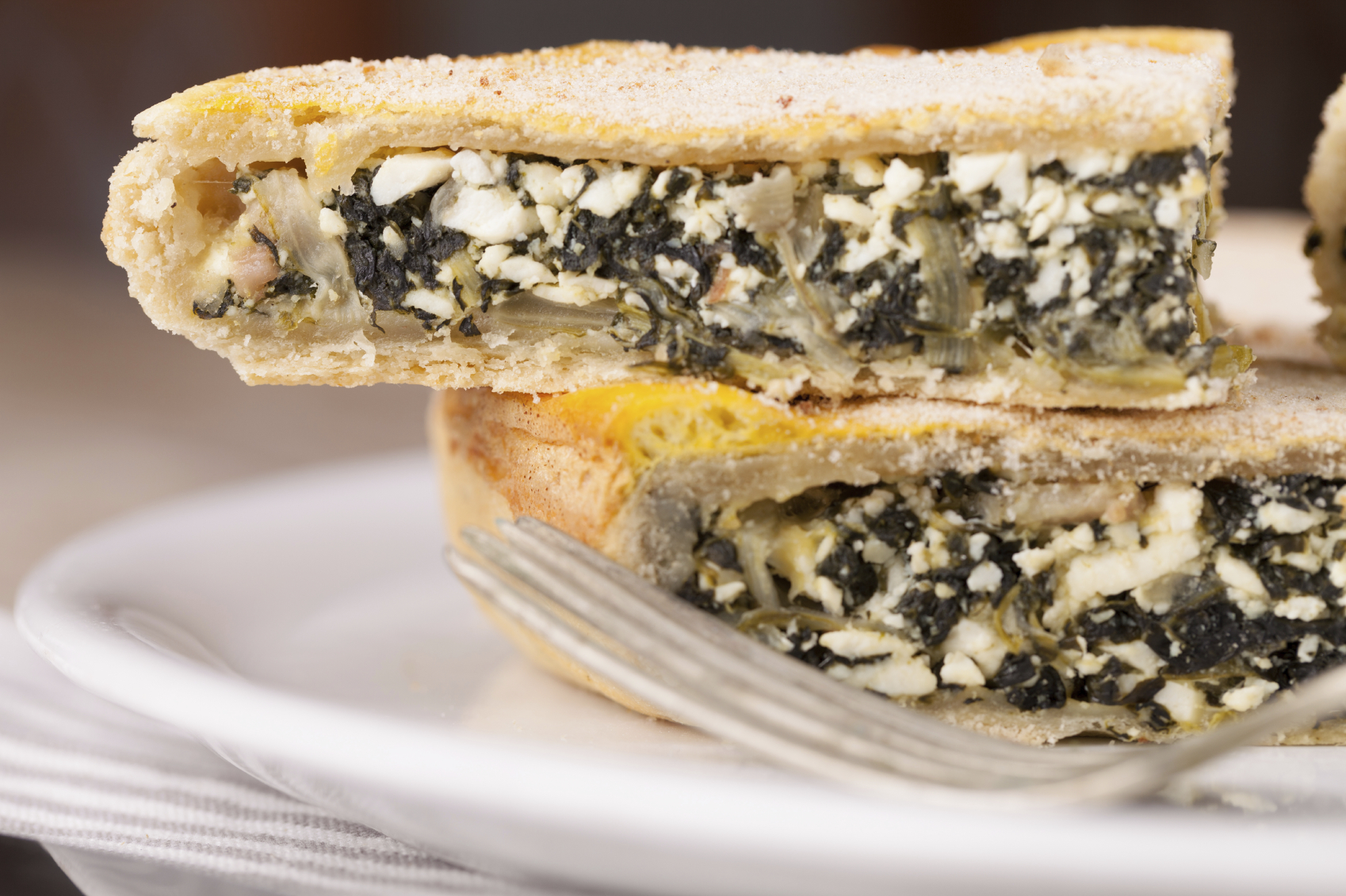 Empanada de verduras y queso de cabra