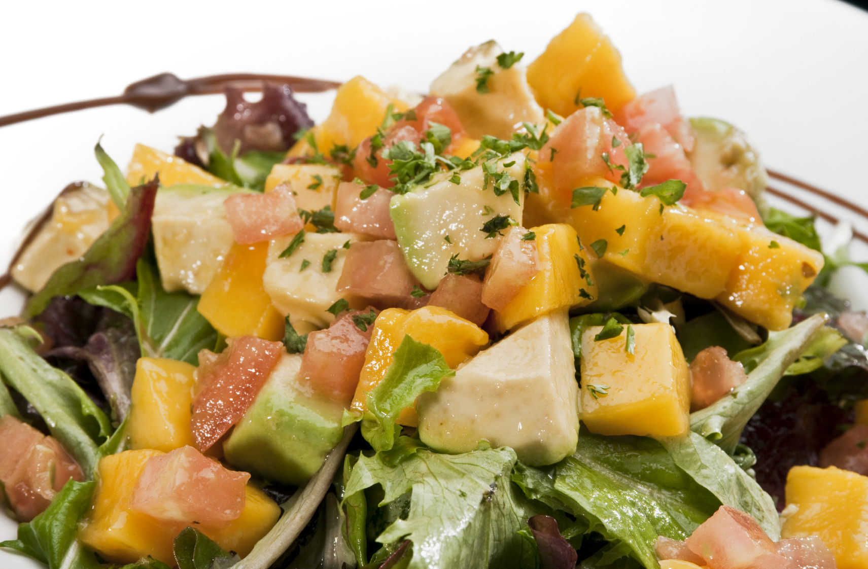 Ensalada de aguacate y mango