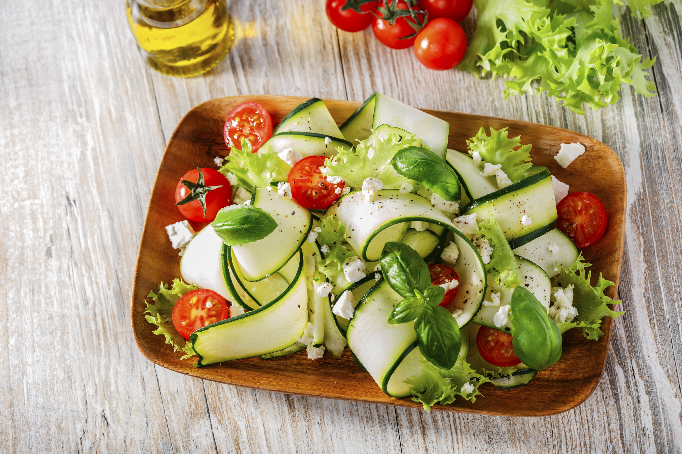 Ensalada de calabacín y tomate 