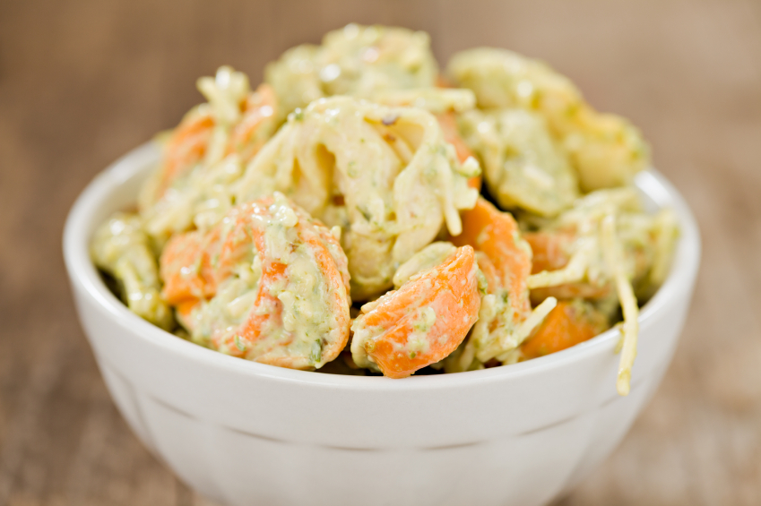 Ensalada con mayonesa de naranja