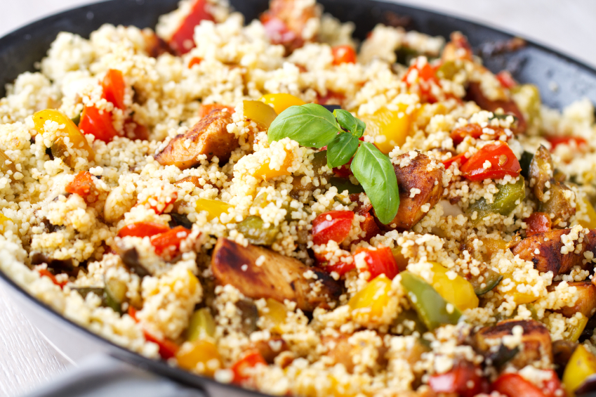 Ensalada de cous-cous con vegetales