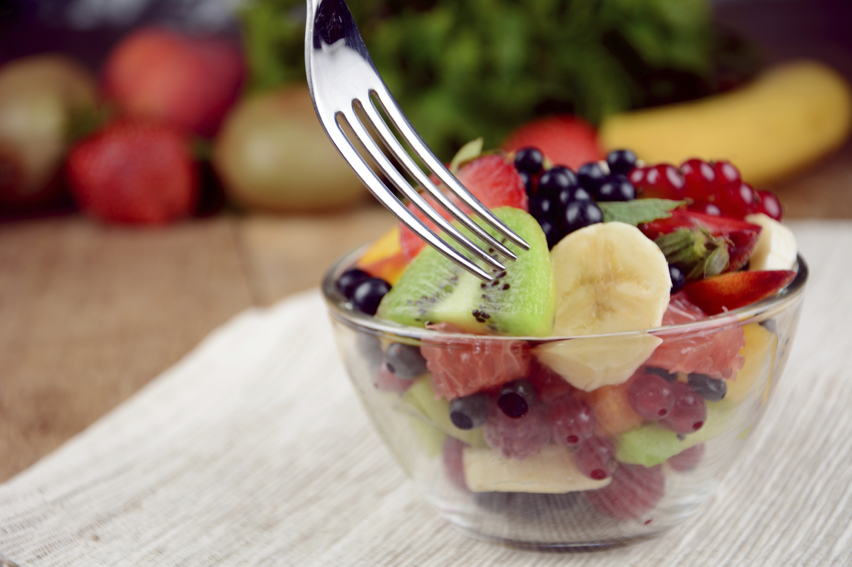 Ensalada especiada de frutas de estación