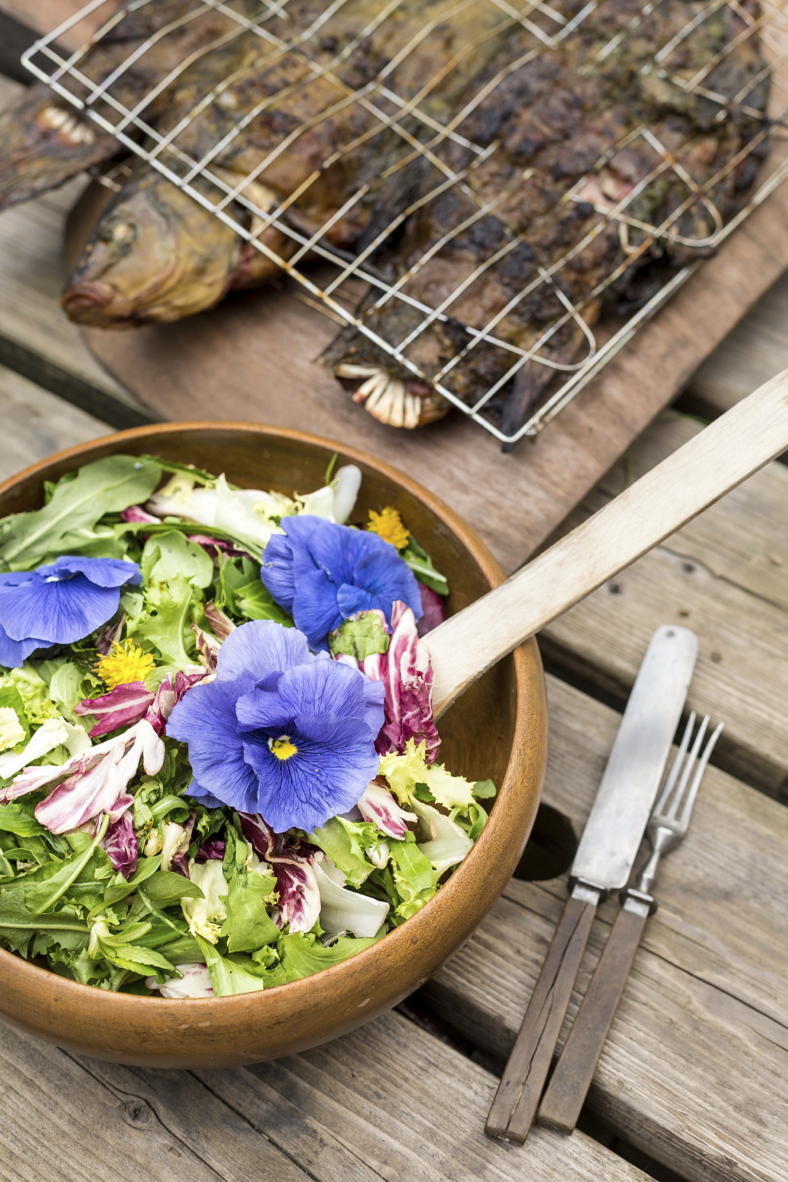 Ensalada de flores a la mexicana