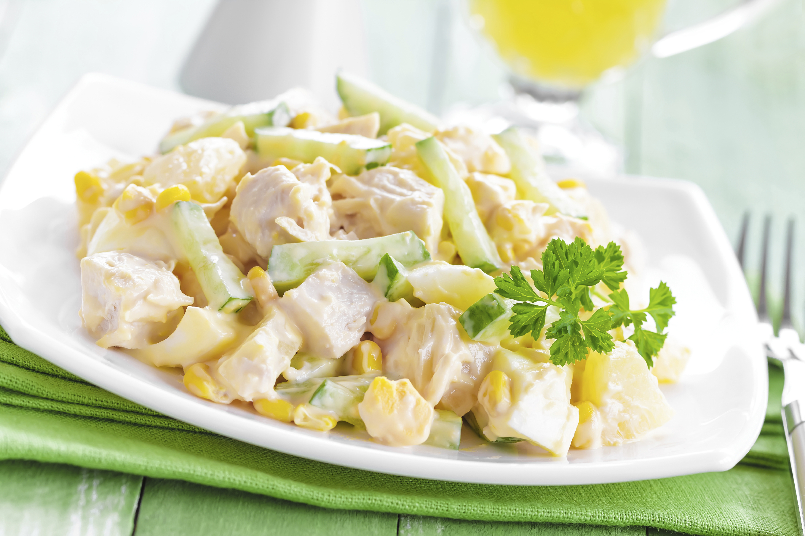 Ensalada fría de pollo