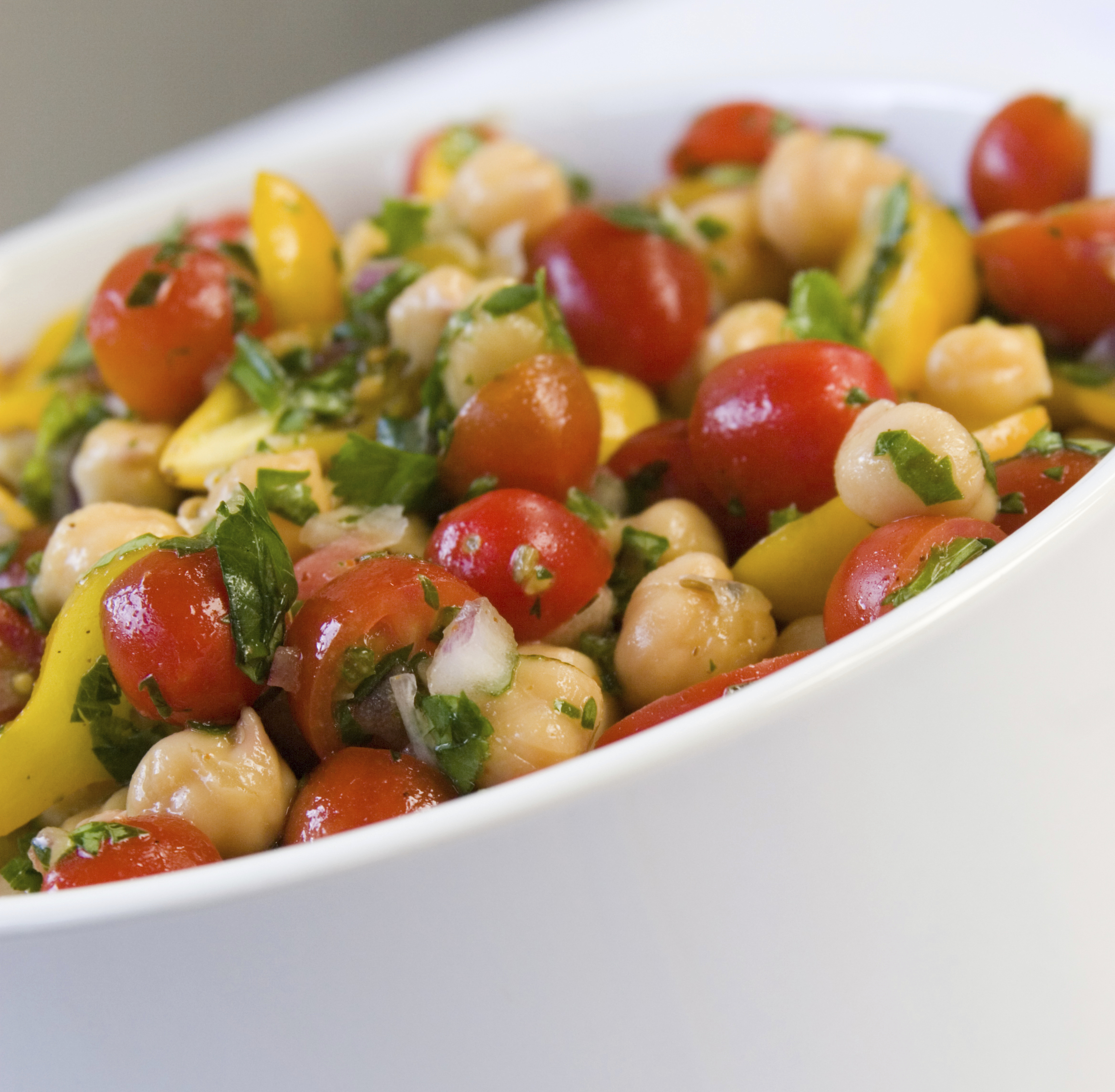 Ensalada de garbanzos y bacalao