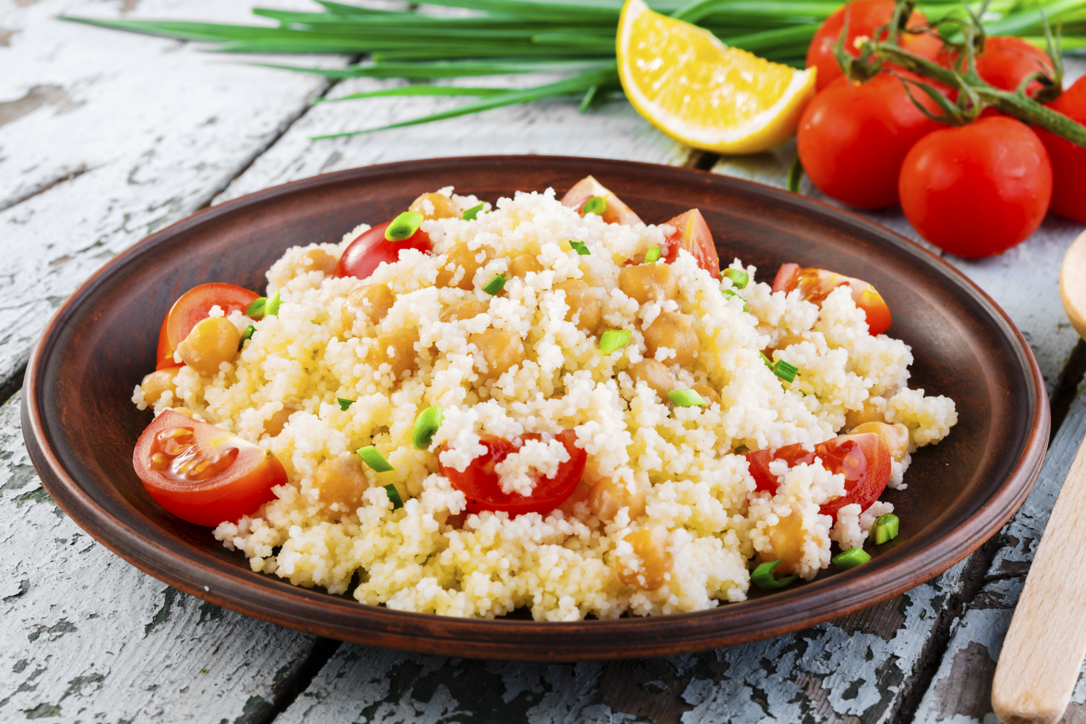 Ensalada de garbanzos y cous-cous