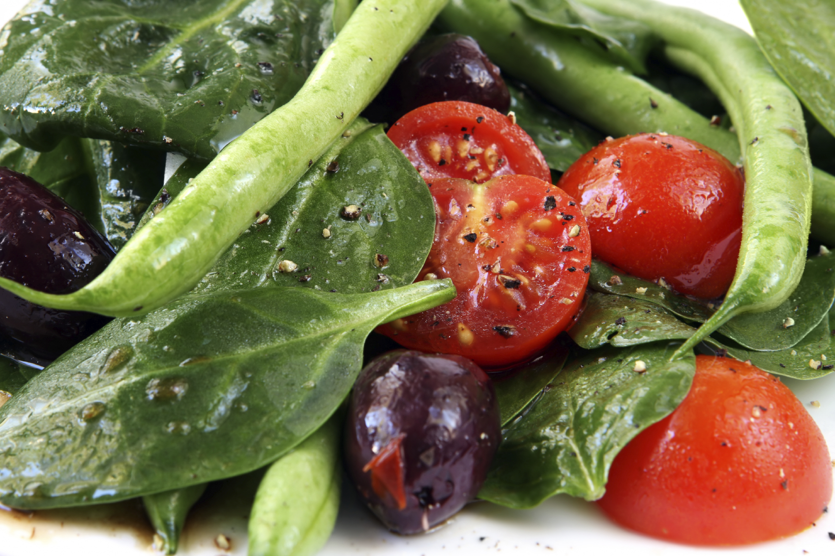 Ensalada de habas verdes