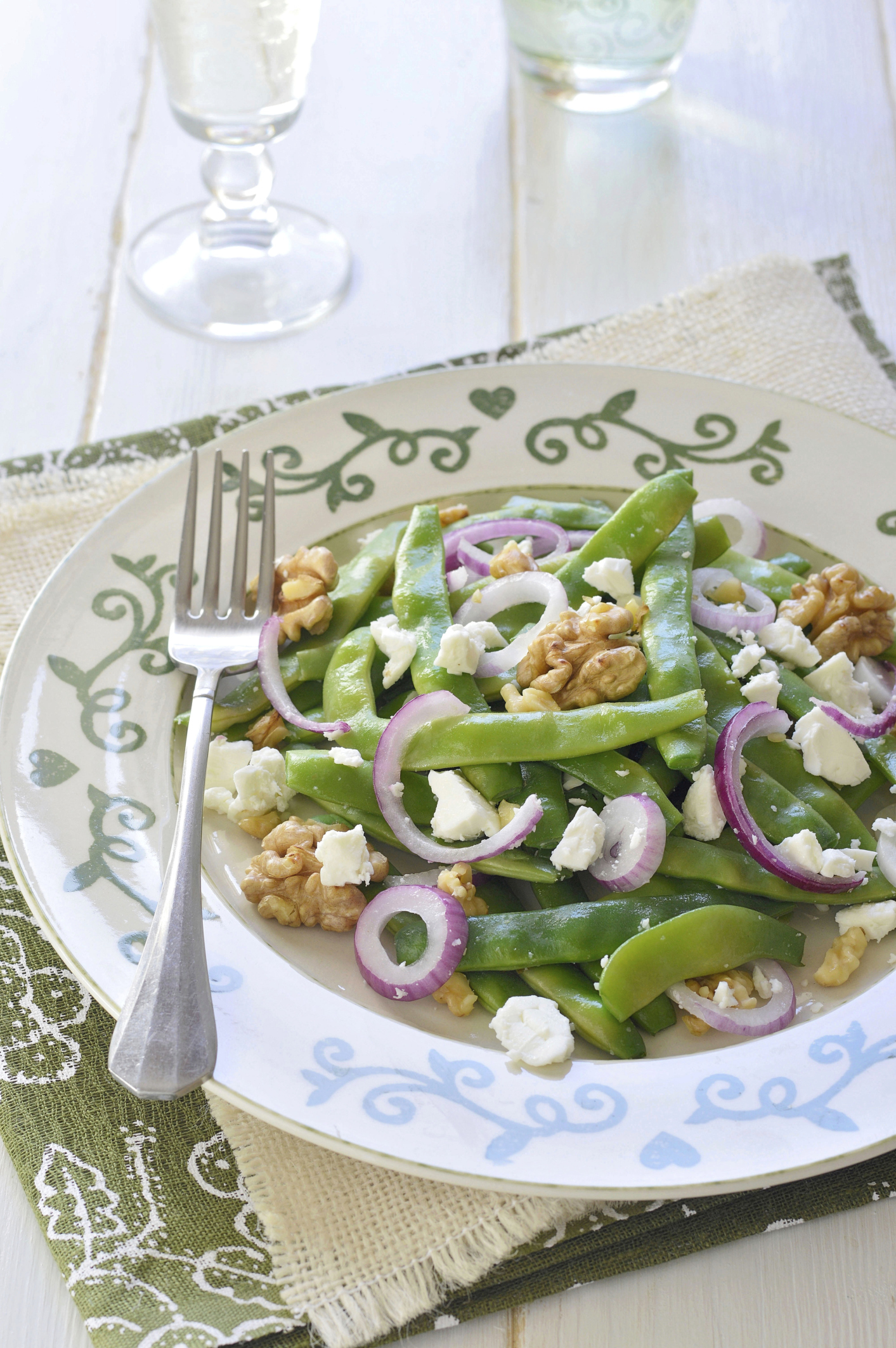 Ensalada de judías verdes con feta