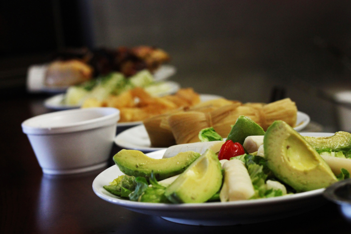 Ensalada de palmitos y aguacate