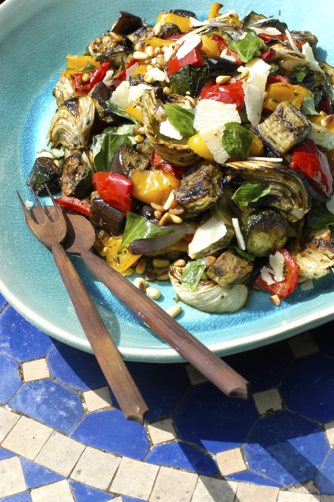 Ensalada de pimientos y berenjena