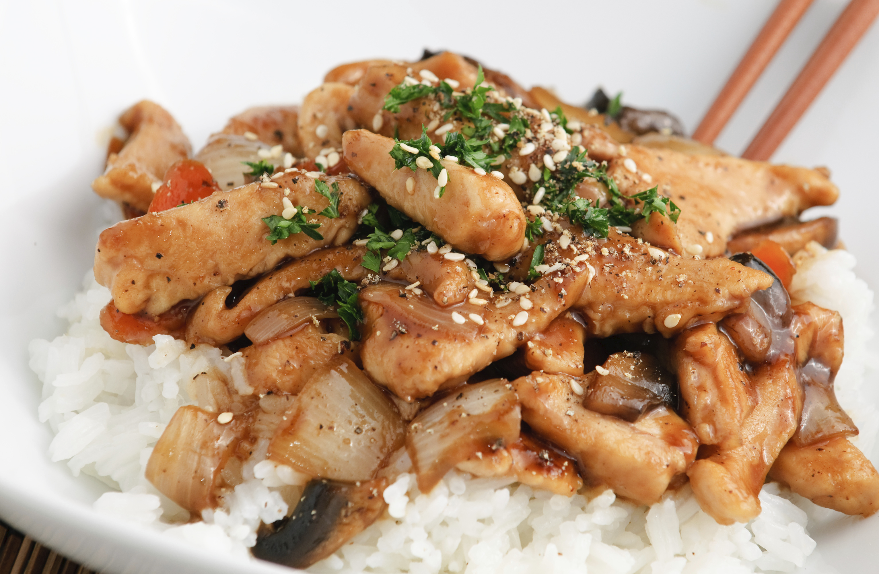 Ensalada de pollo con soja