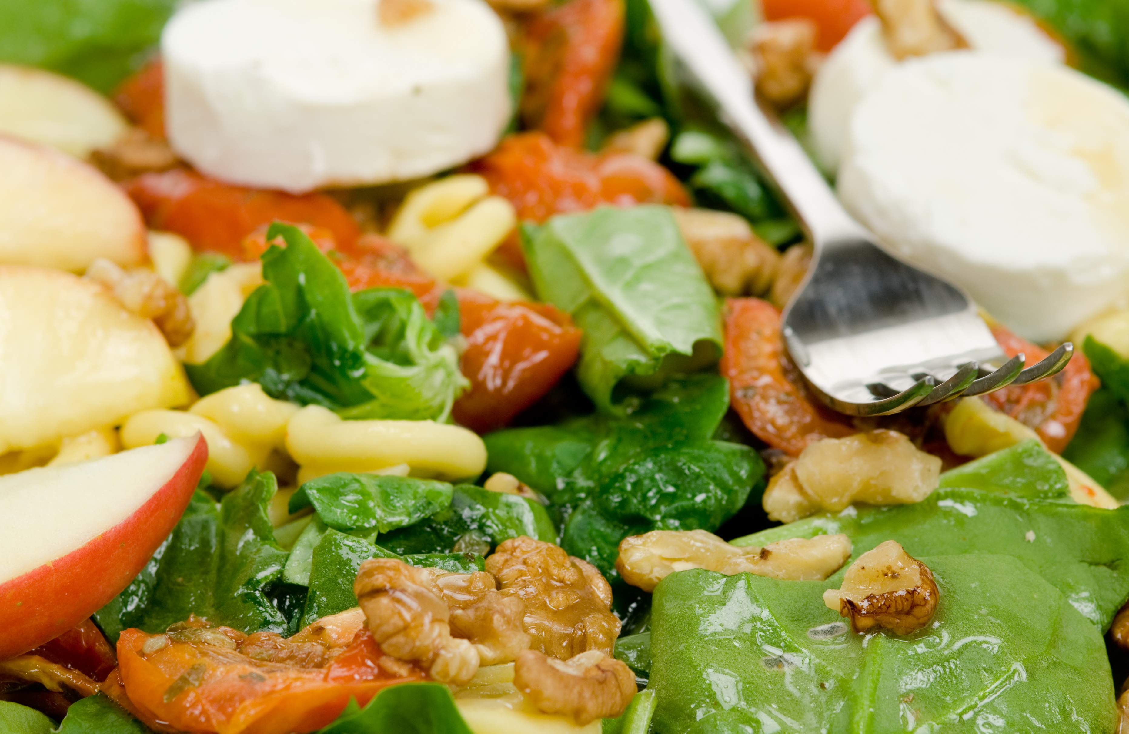 Ensalada con queso de cabra