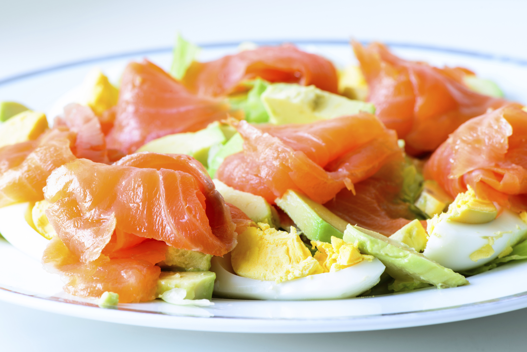 Ensalada de salmón ahumado