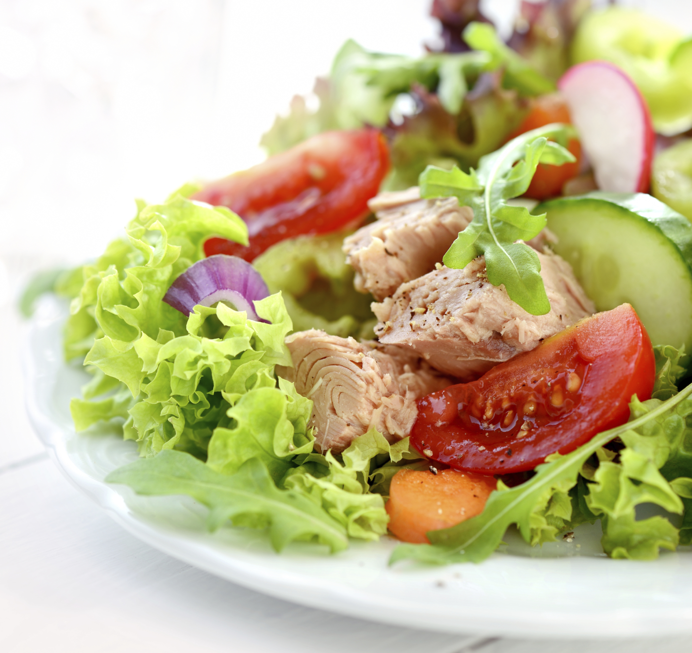 Ensalada verde con atún