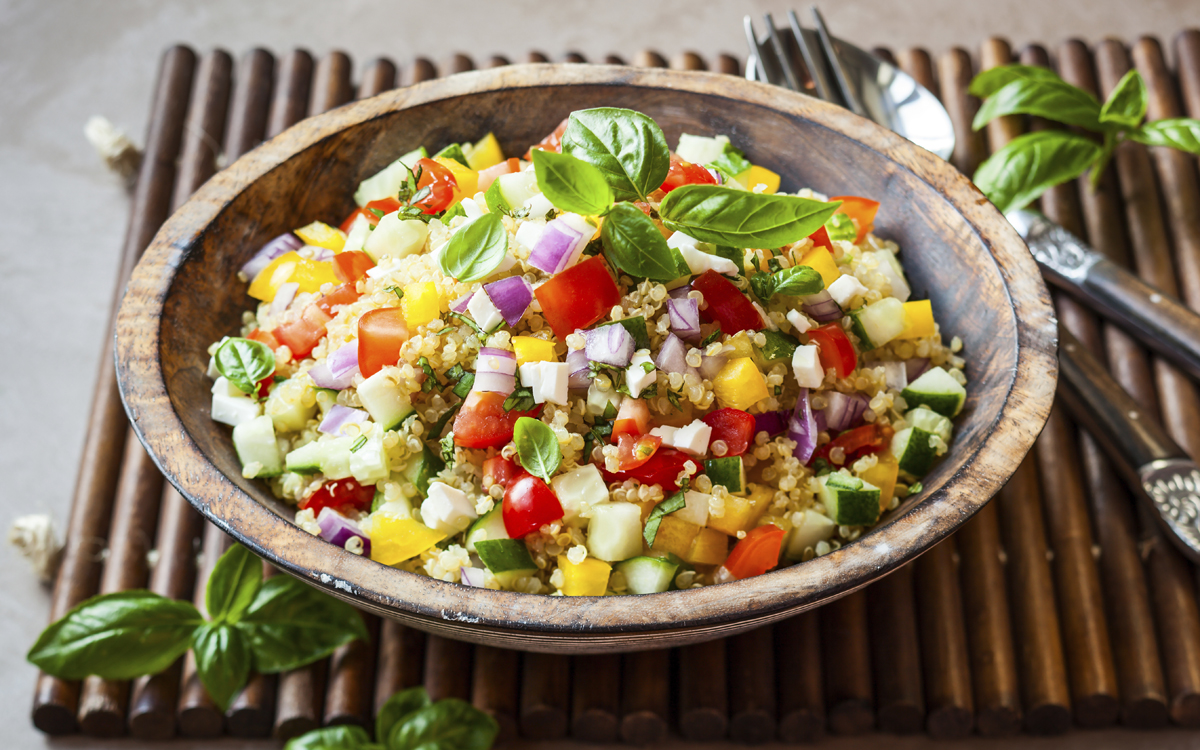 Ensalada veraniega con quinoa