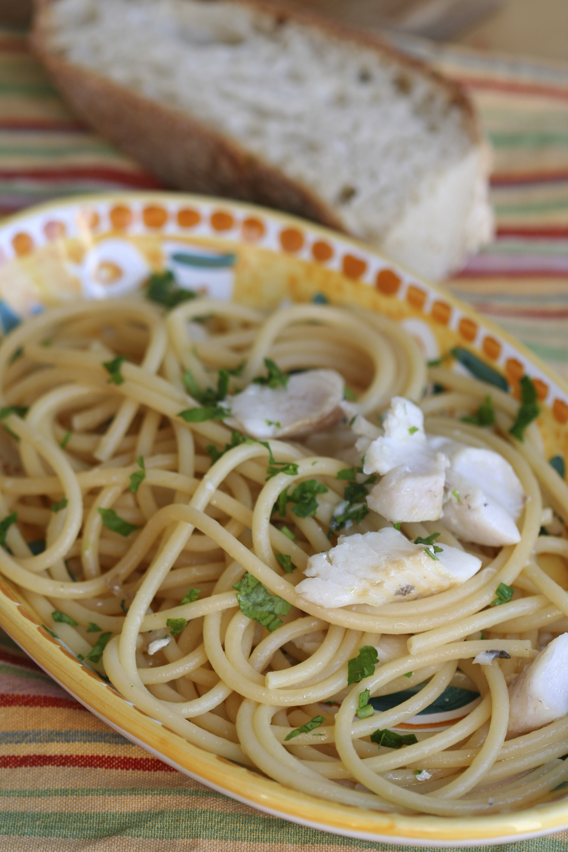 Pasta con bacalao