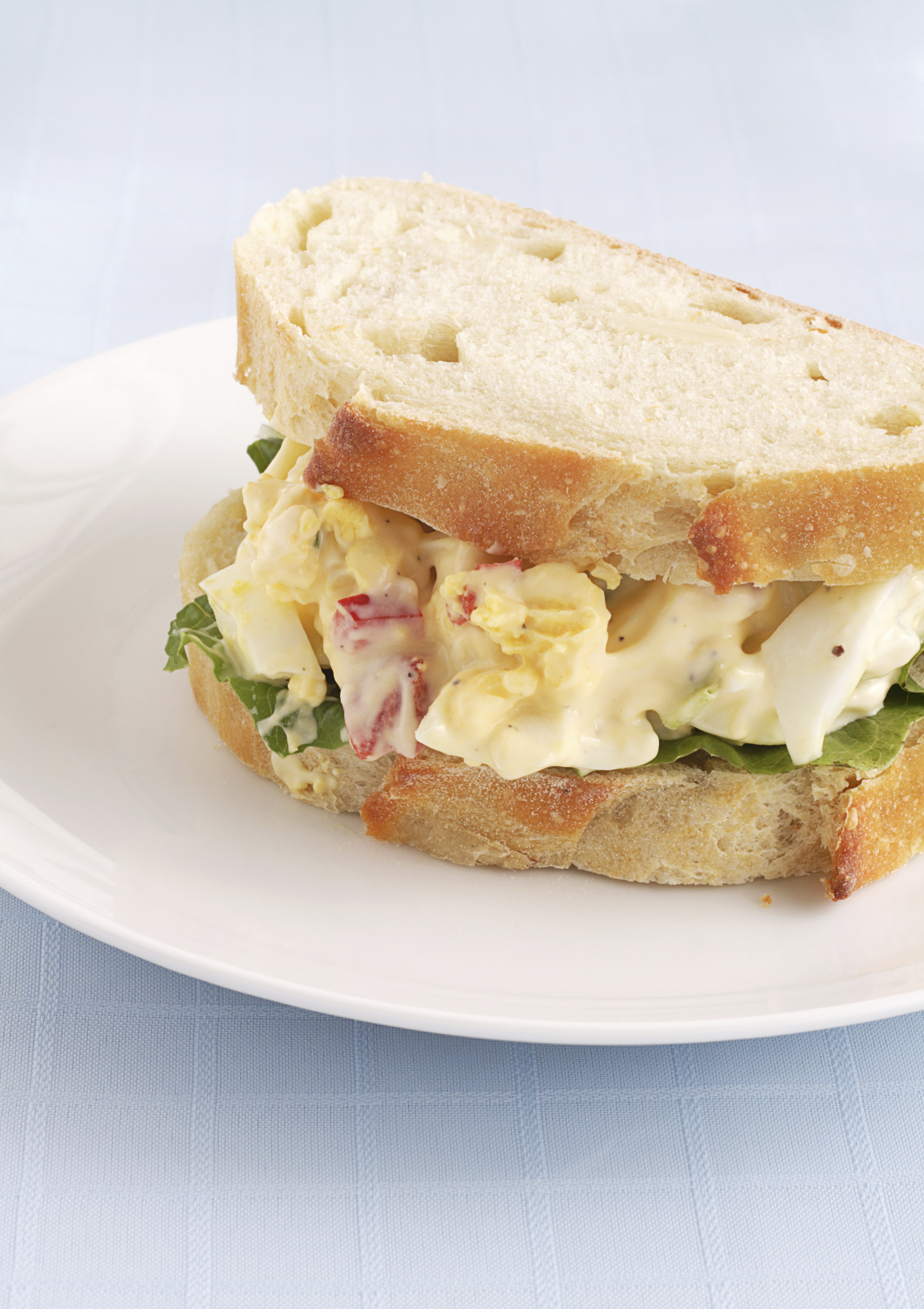 Sandwich vegetal con huevo