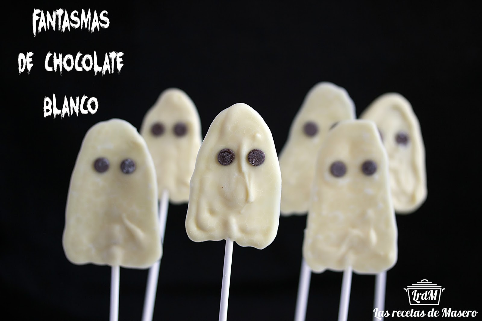 Fantasmas de chocolate blanco