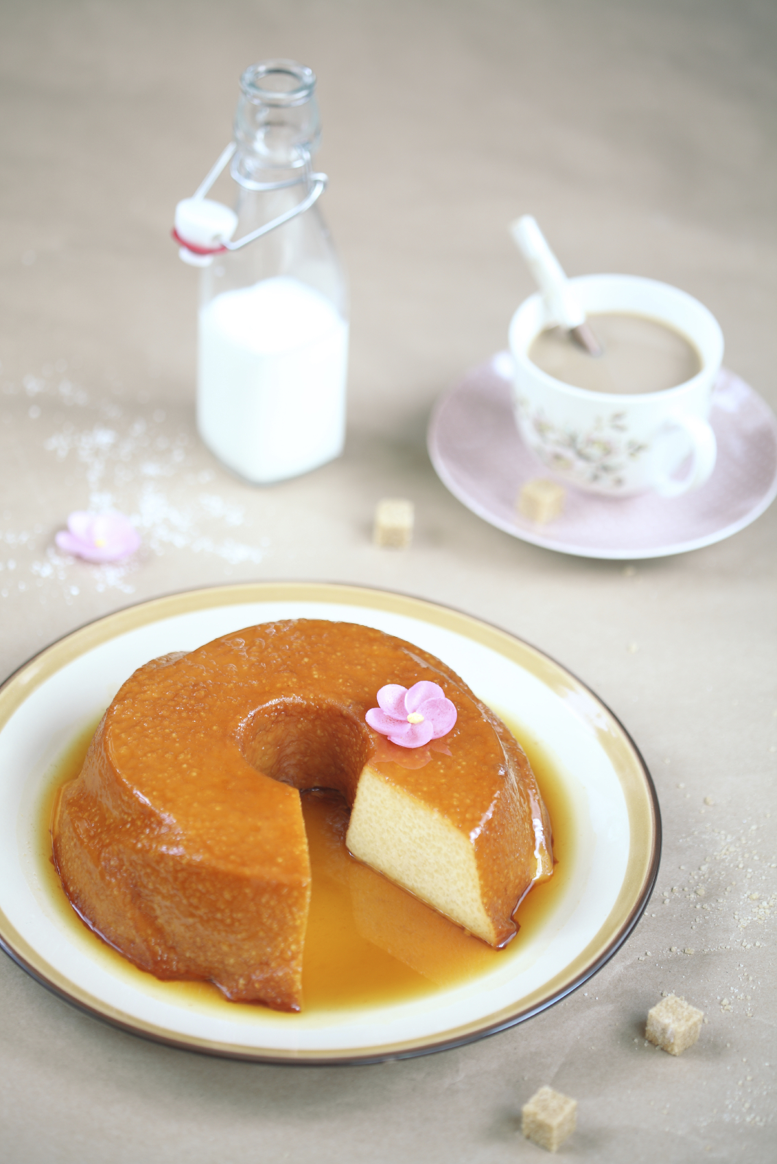 Flan de coco