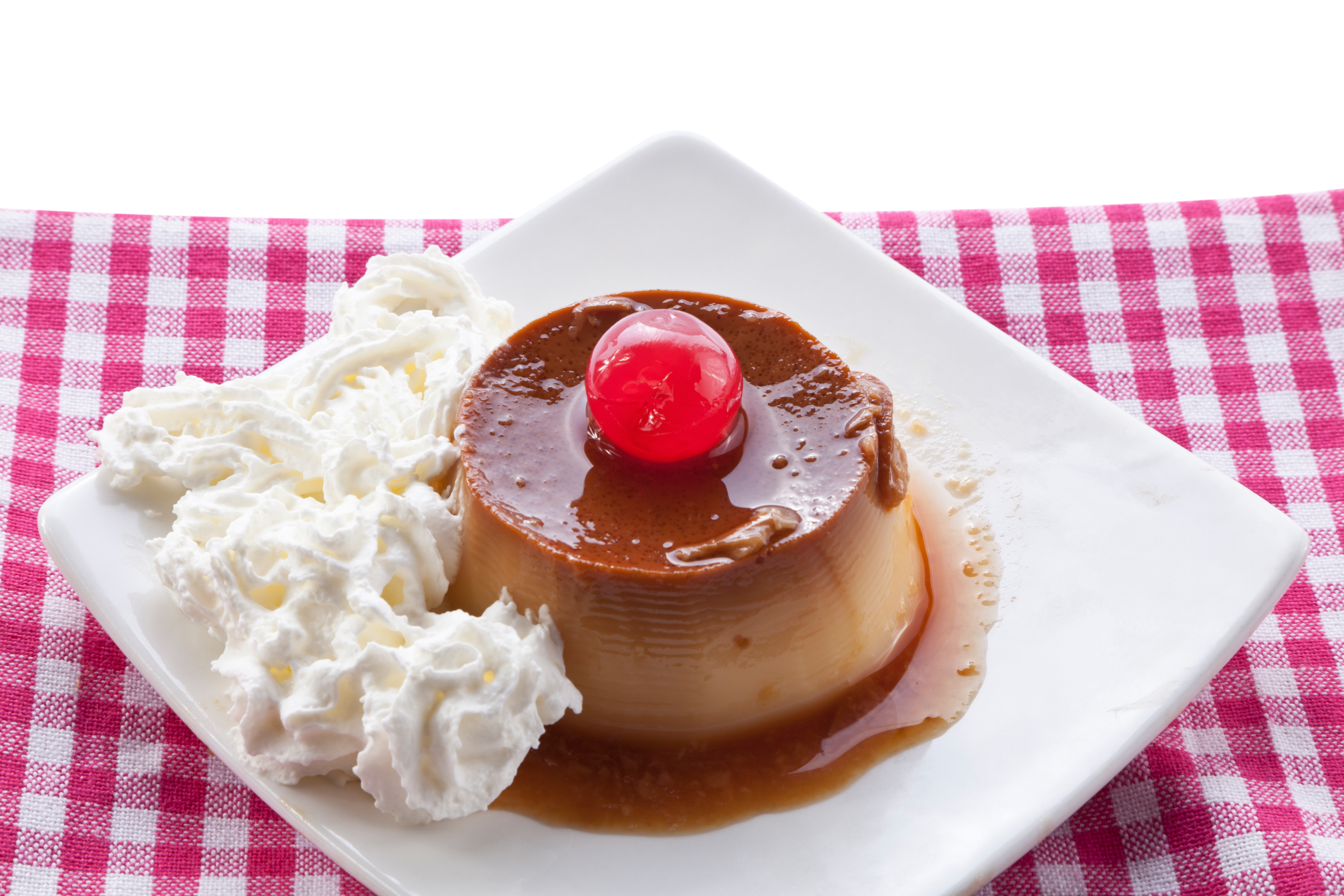 Flan con crema